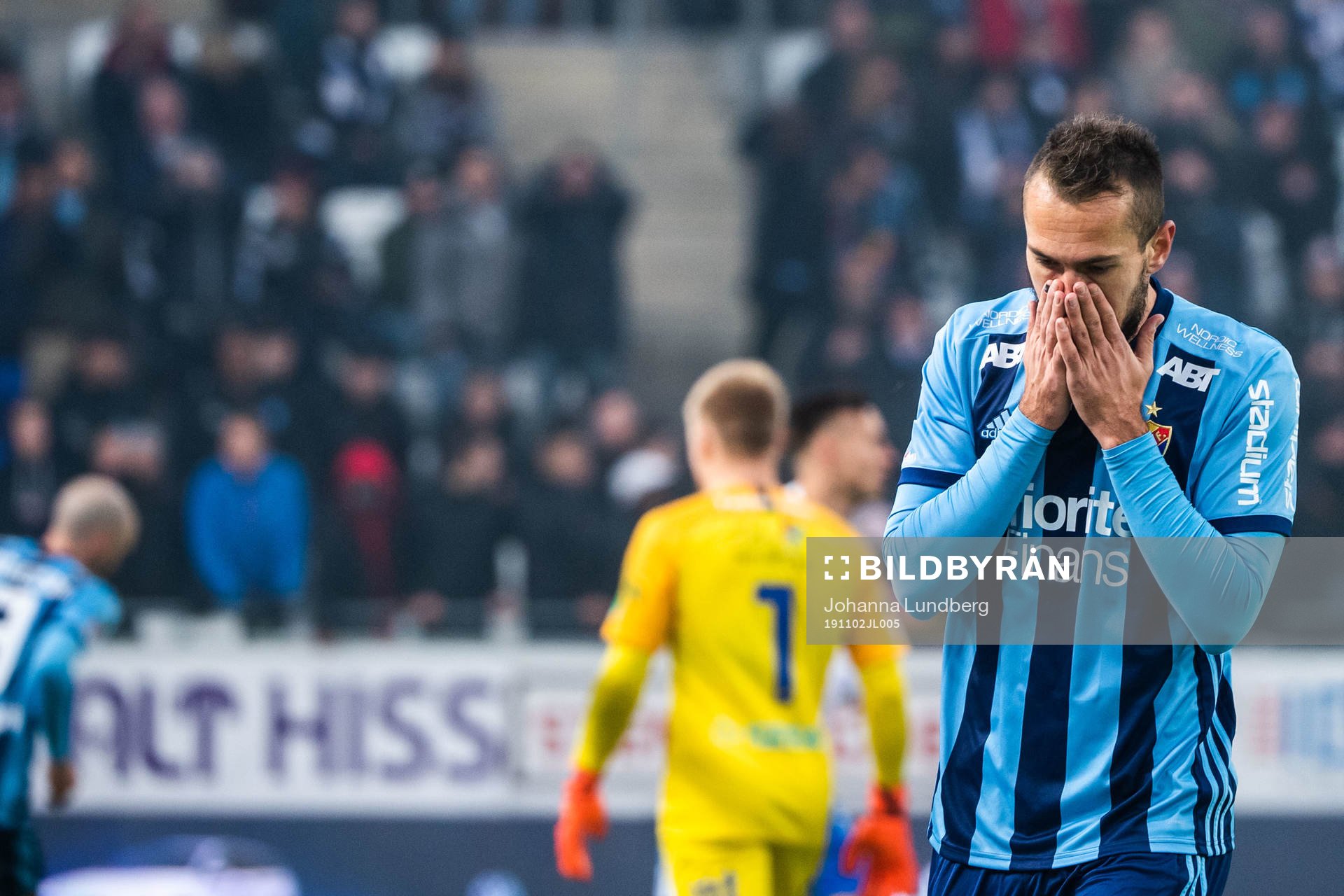 Djurgårdens Emir Kujovic deppar