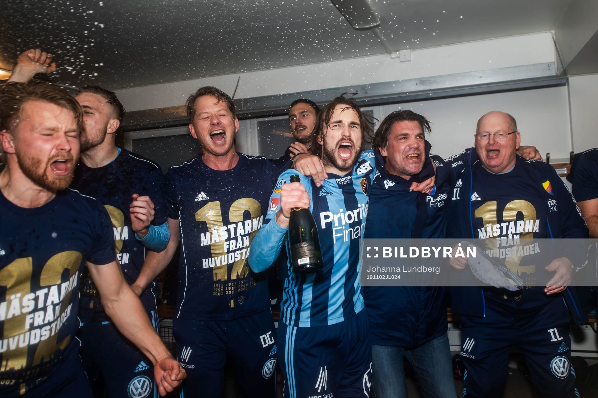 Djurgårdens Elliot Käck, Kevin Walker och sportchef Bosse