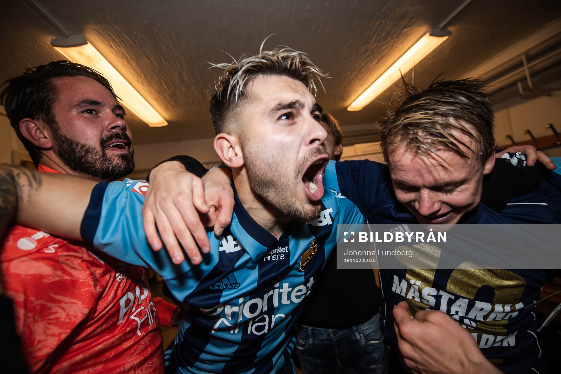 Djurgårdens målvakt Tommi Vaiho, Astrit Ajdarevic och