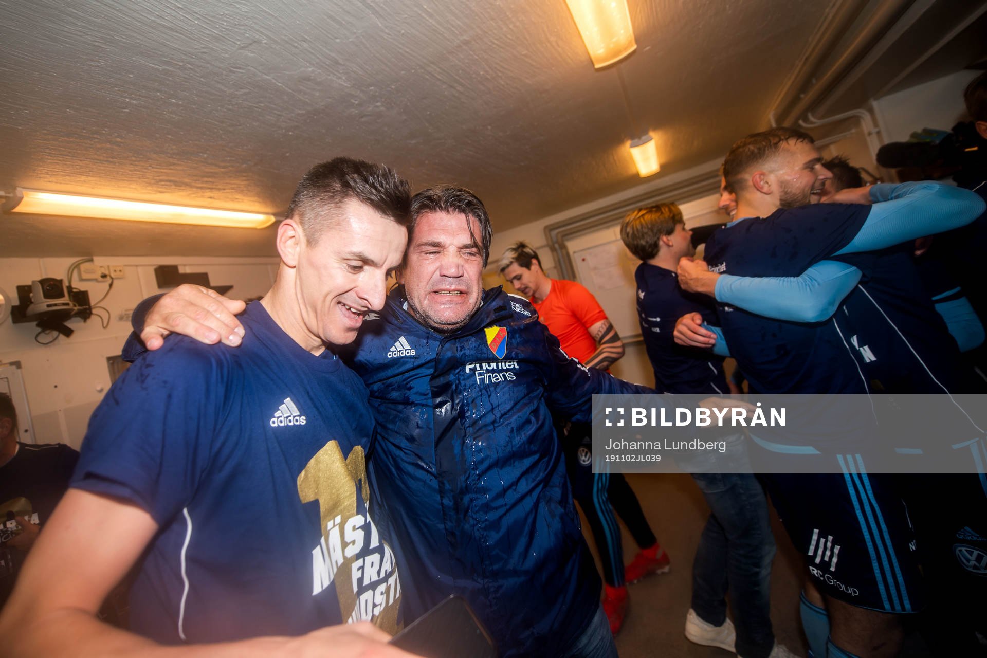 Djurgårdens Haris Radetinac och sportchef Bosse Andersson
