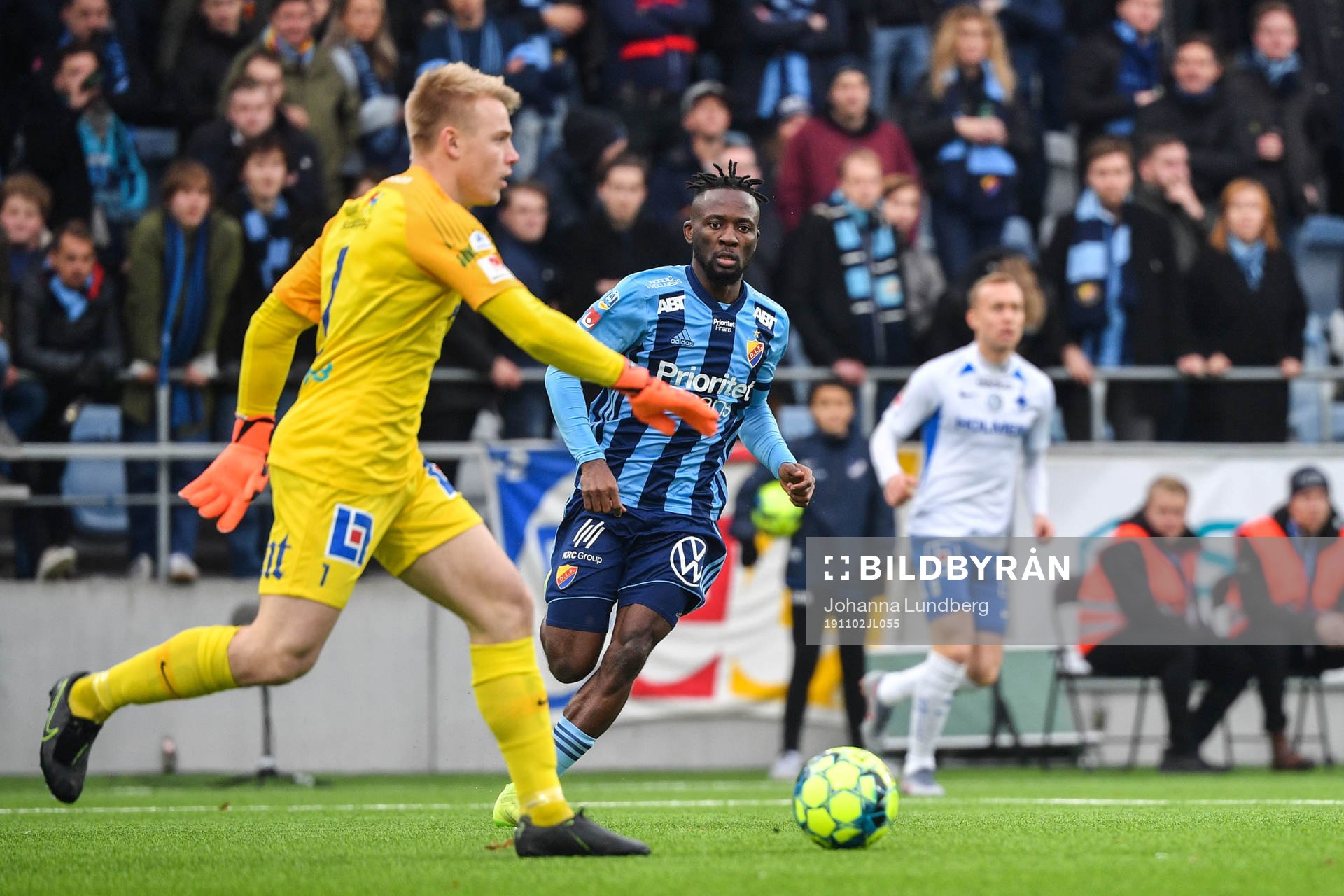 Djurgårdens Mohamed Buya Turay fotbollsmatchen i