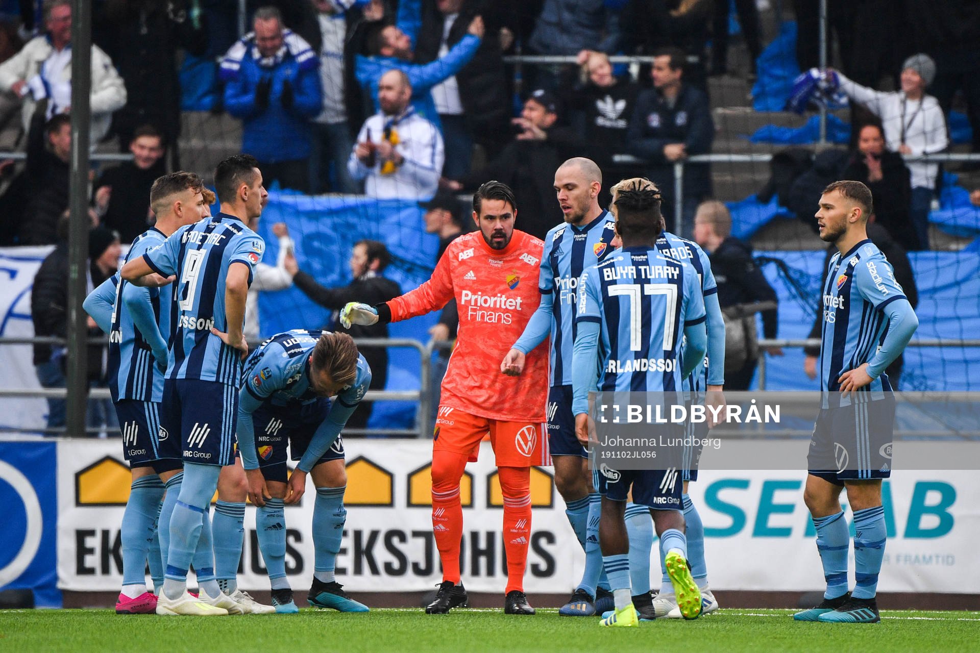 Djurgårdens spelare deppar