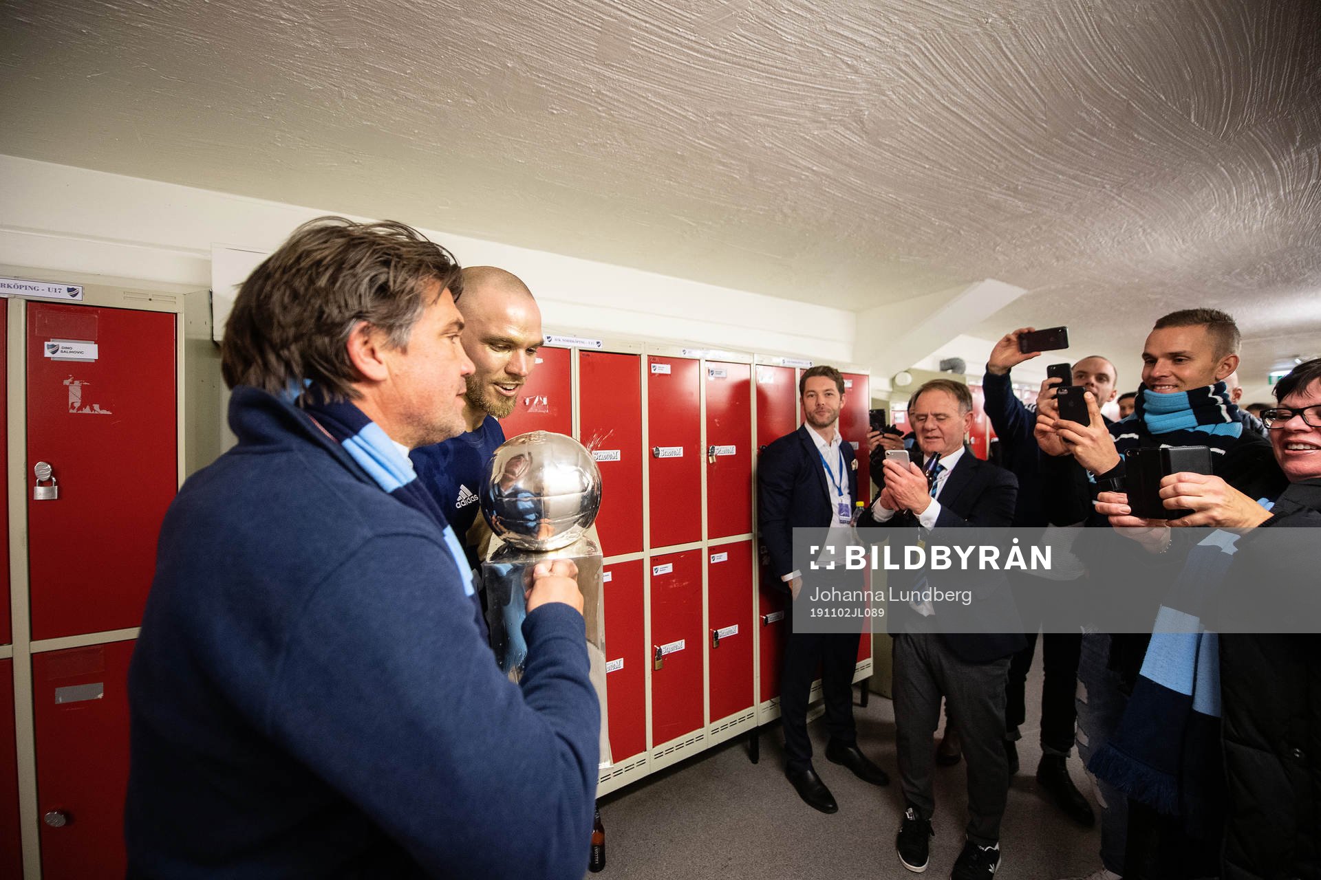 Djurgårdens Marcus Danielson och sportchef Bosse Andersson