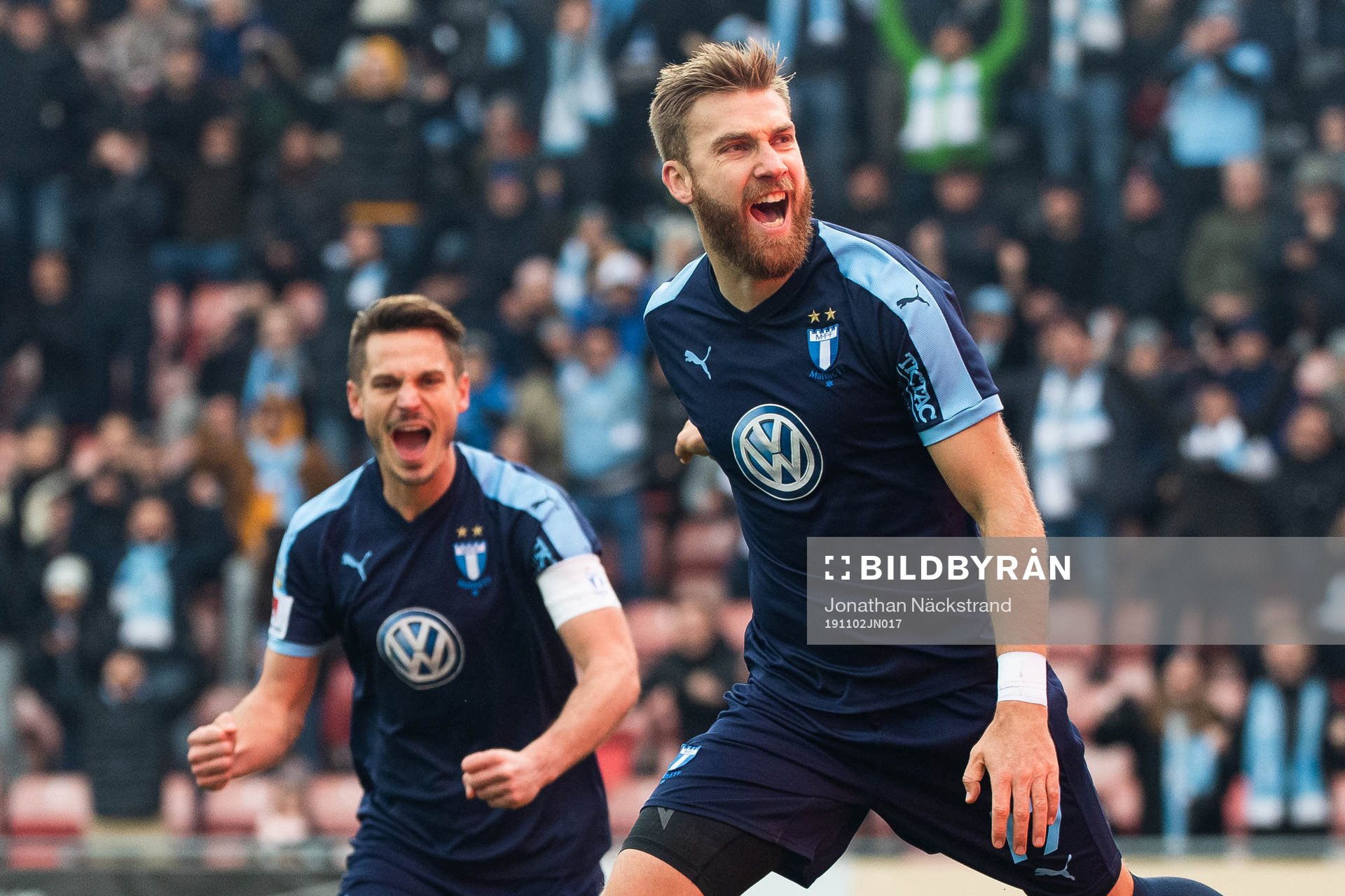Malmö FFs Rasmus Bengtsson jublar