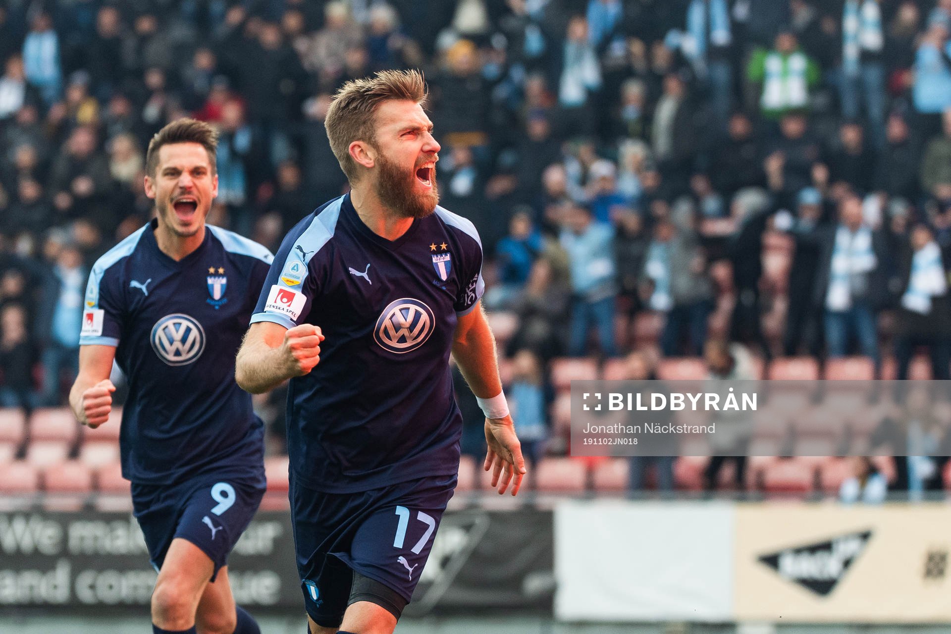 Malmö FFs Rasmus Bengtsson jublar