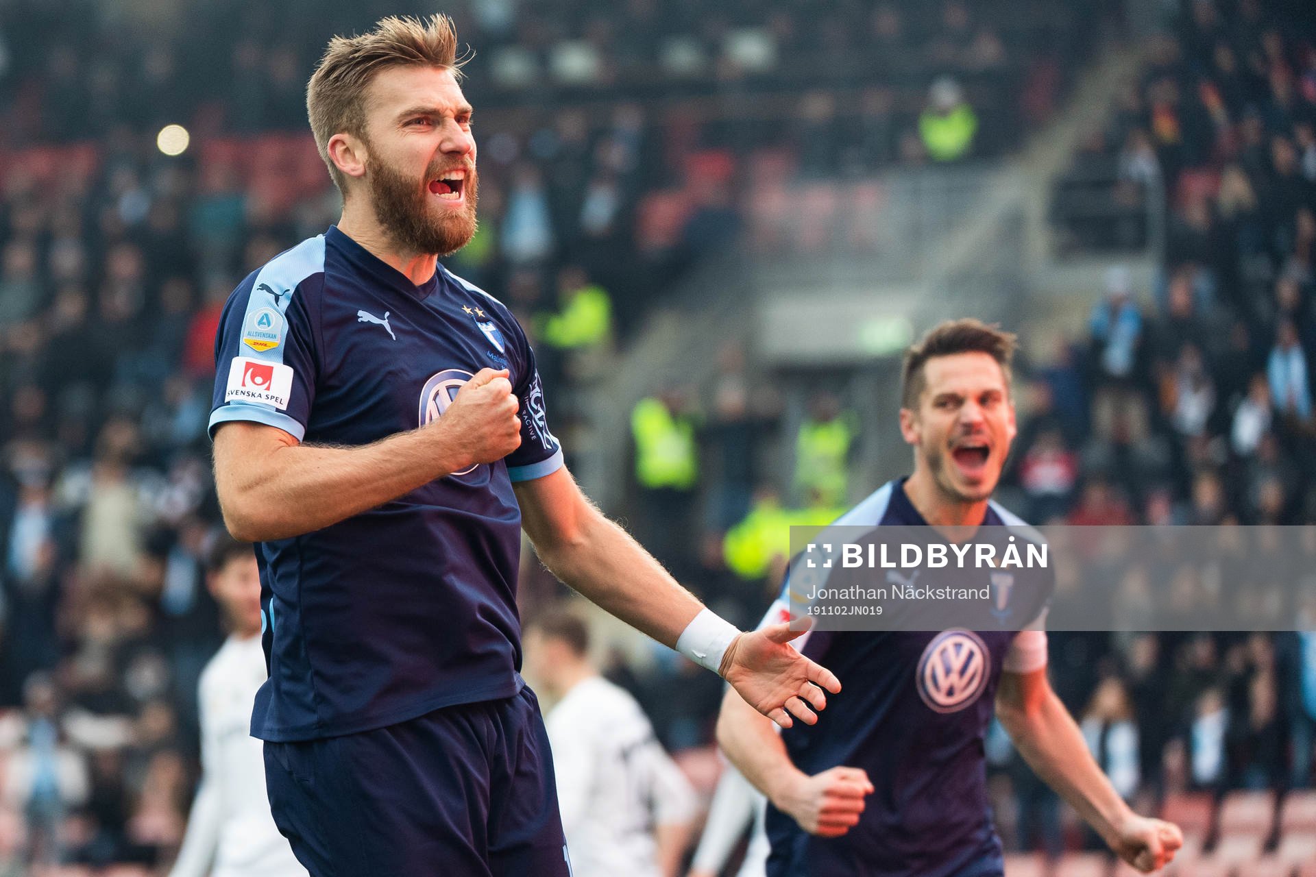 Malmö FFs Rasmus Bengtsson jublar