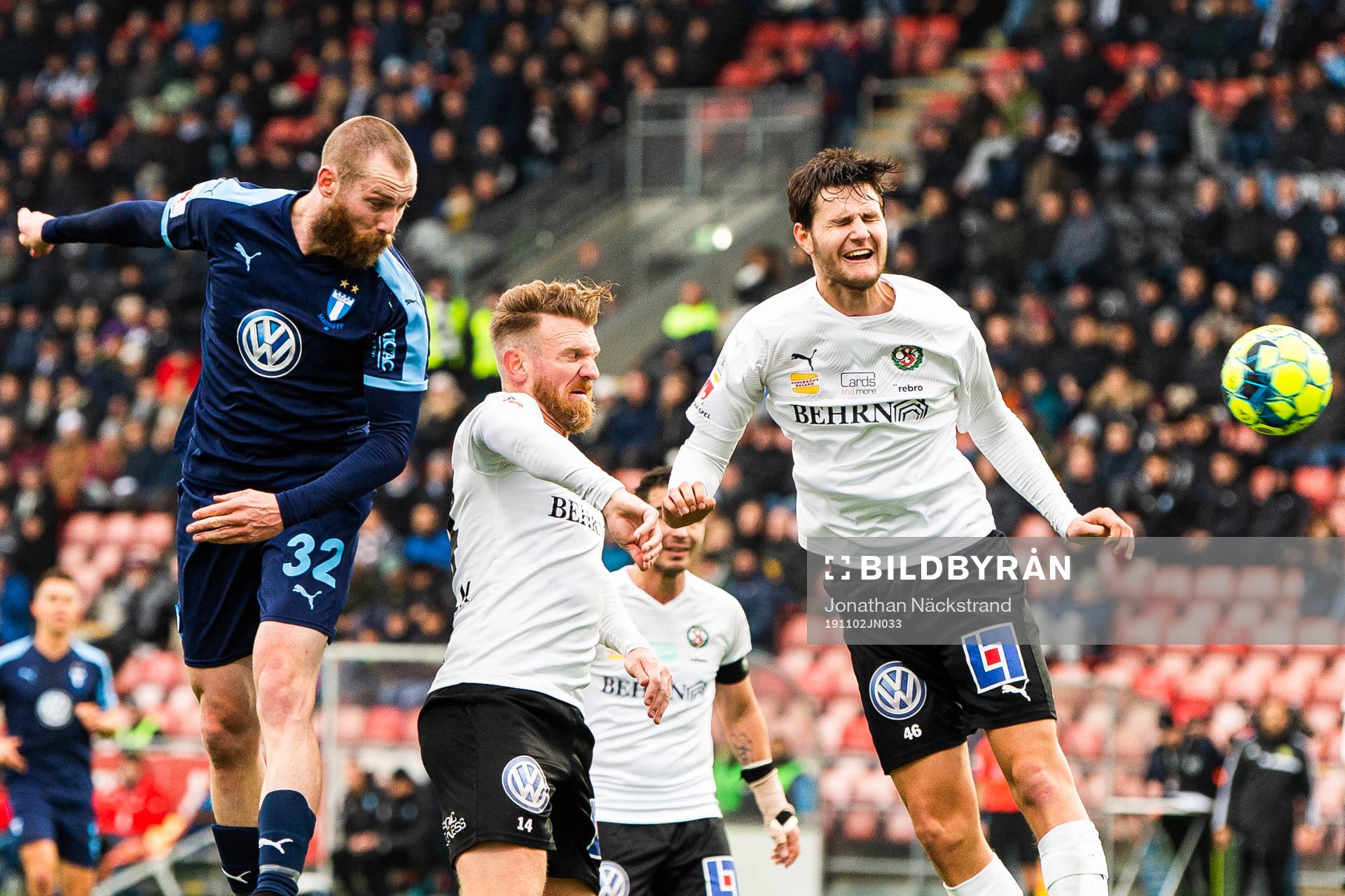 Malmö FFs Jo Inge Berget och Örebros Michael Almebäck