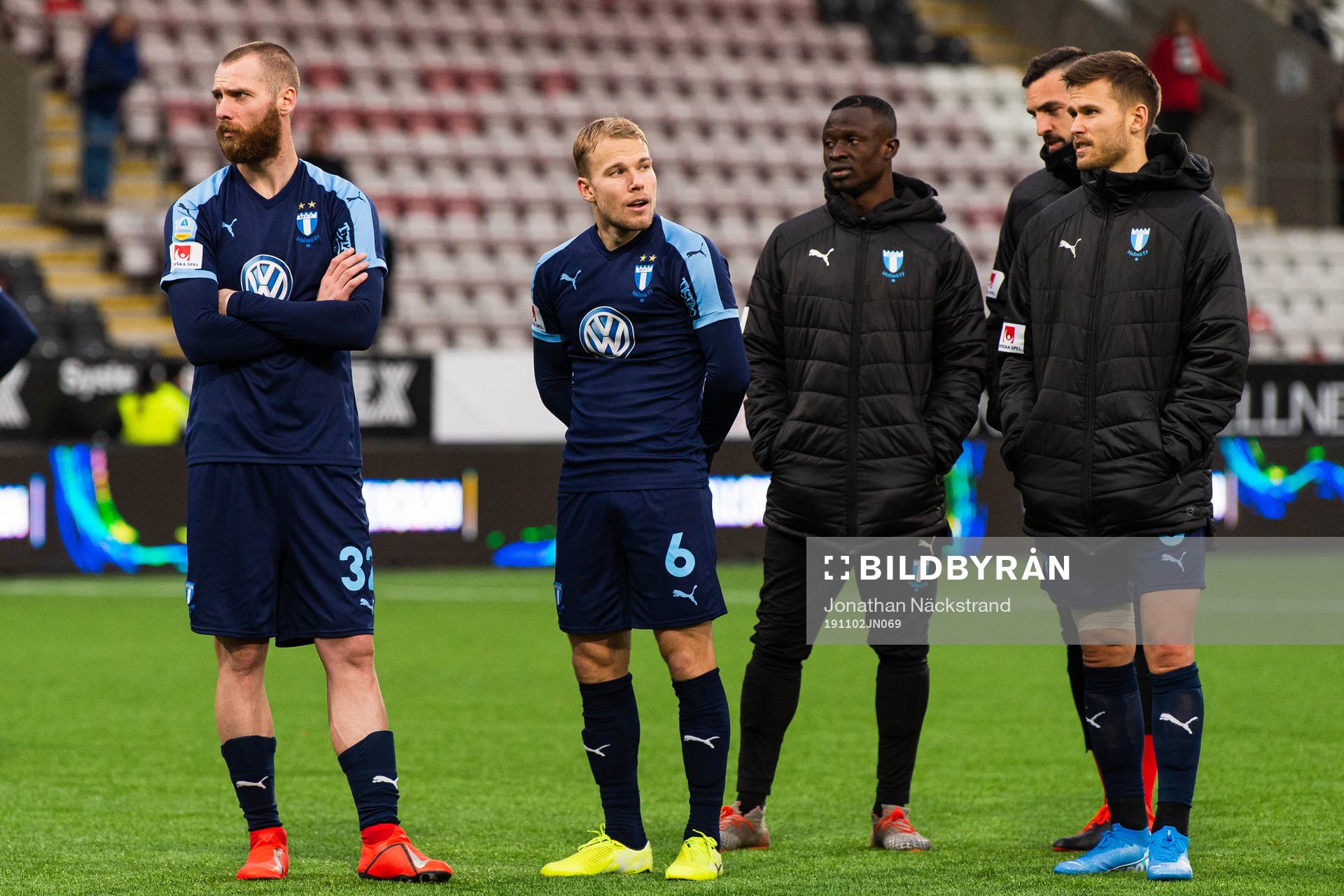Malmö FFs Jo Inge Berget och Oscar Lewicki  deppar