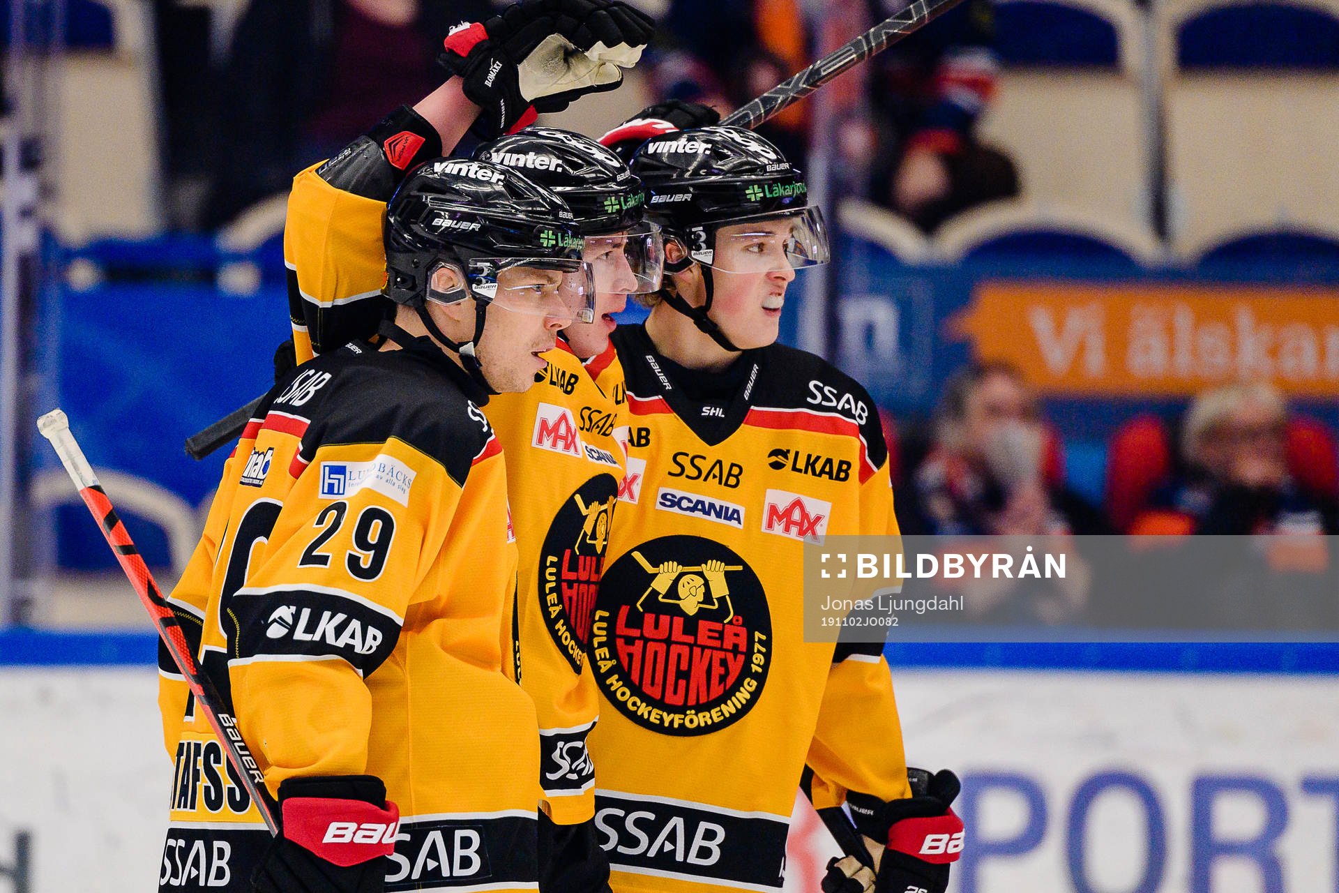 Luleås Erik Gustafsson, Arttu Ilomäki och Noel Gunler