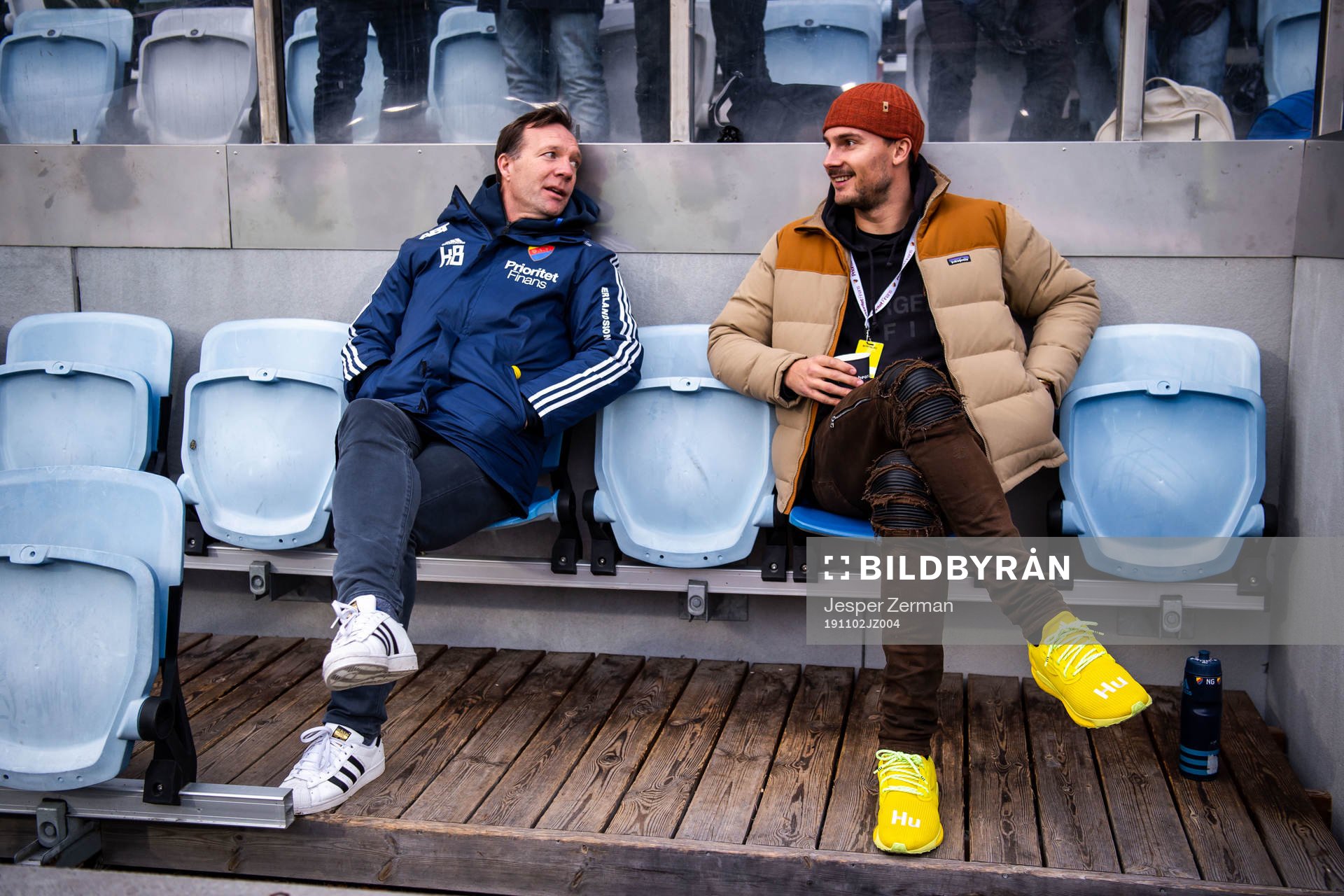 Djurgårdens tränare Kim Bergstrand och Erik Berg