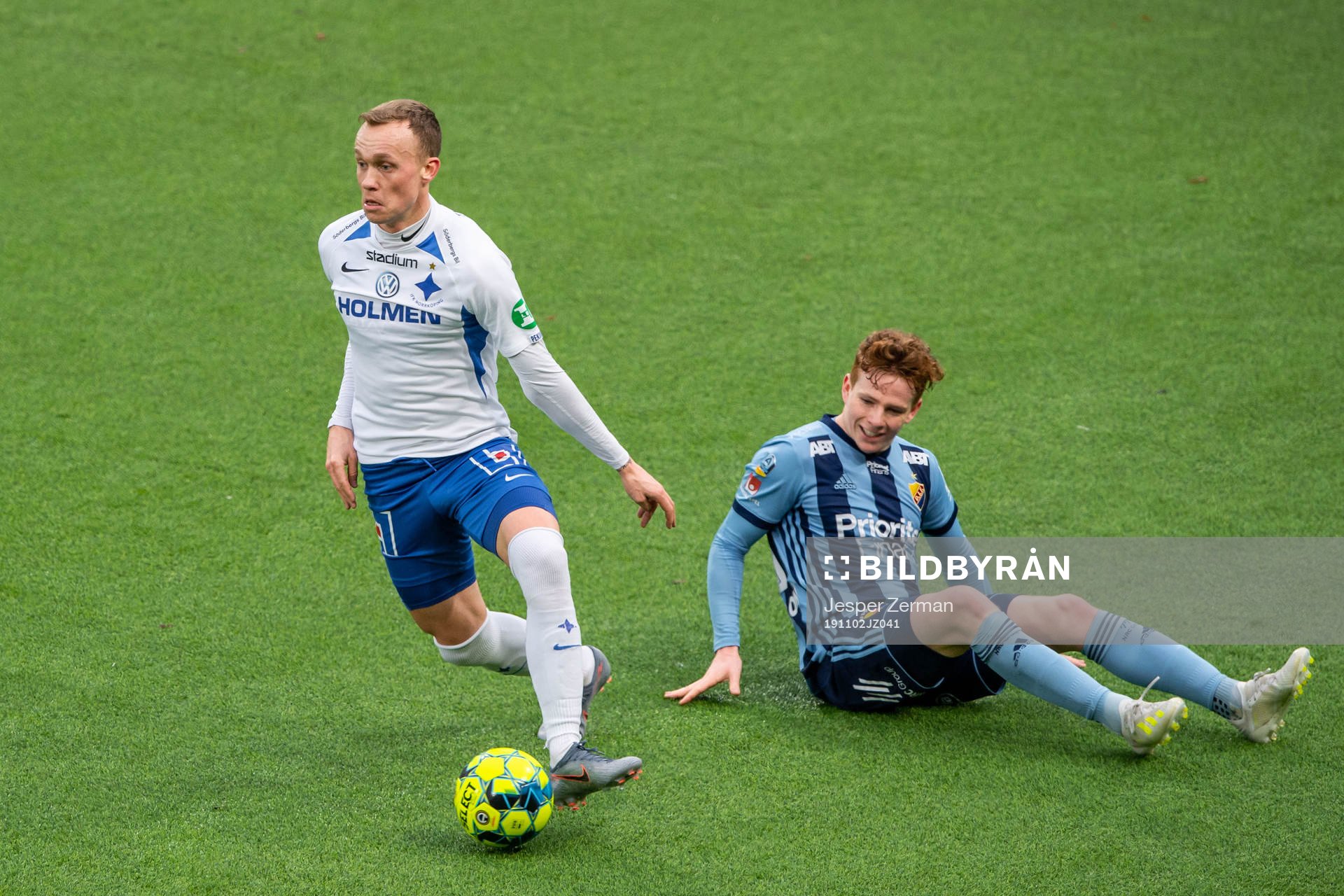 IFK Norrköpings Gudmundur Thórarinsson och Djurgårdens