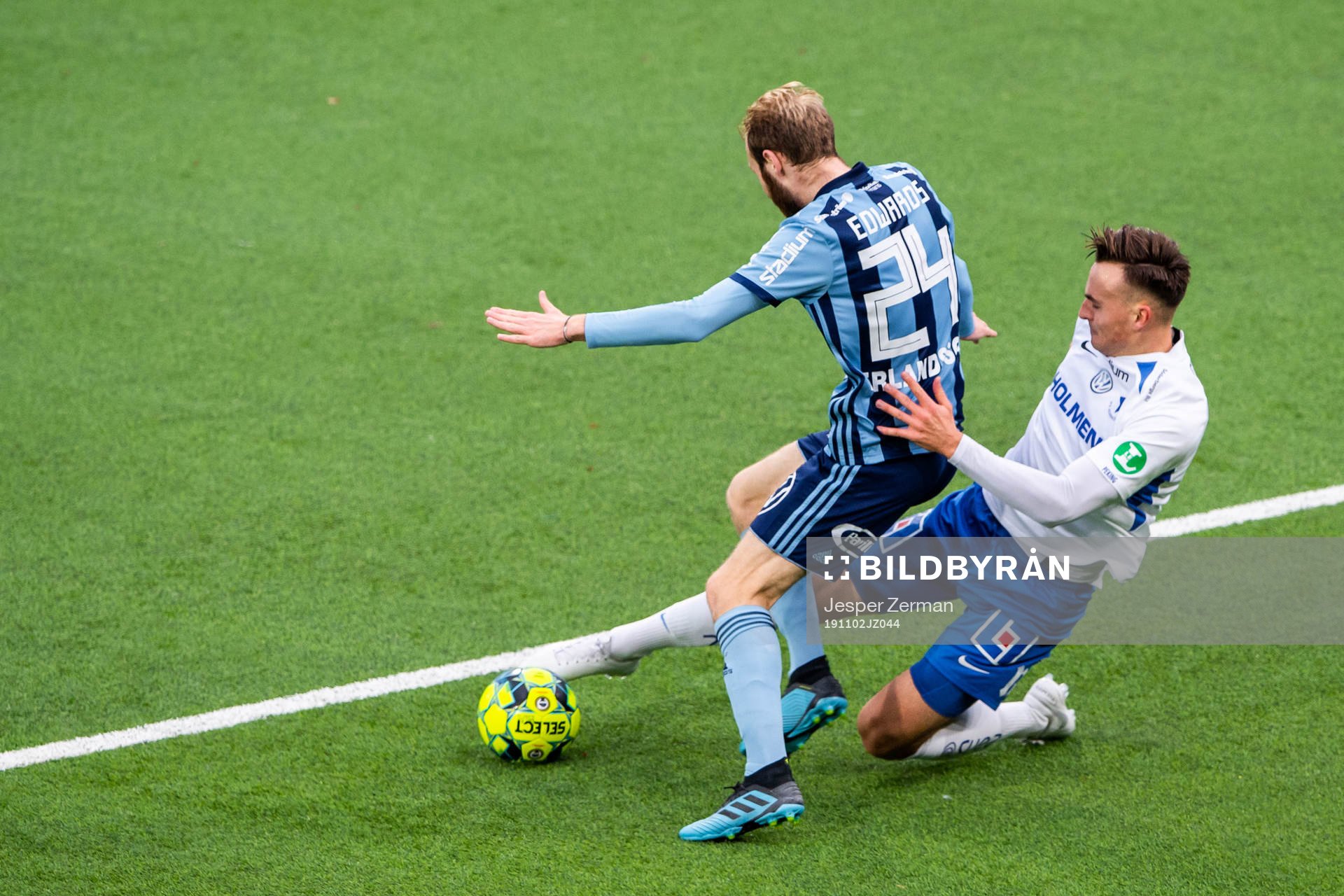 Djurgårdens Curtis Edwards och IFK Norrköpings Henrik