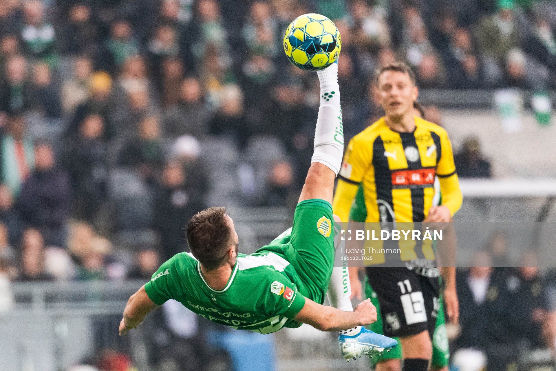 Hammarbys Muamer Tankovic med en cykelspark