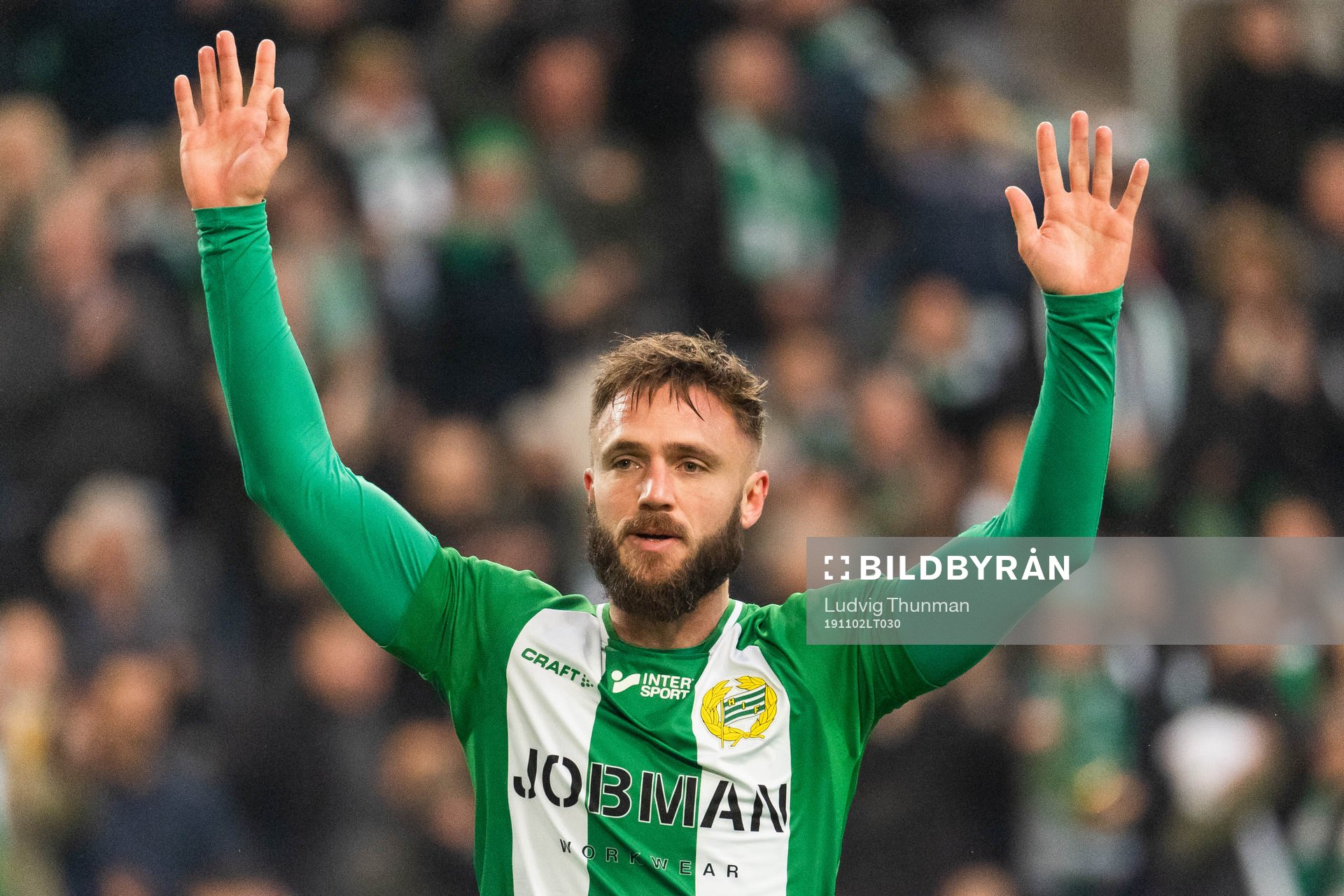 Hammarbys Mats Solheim jublar 4-1