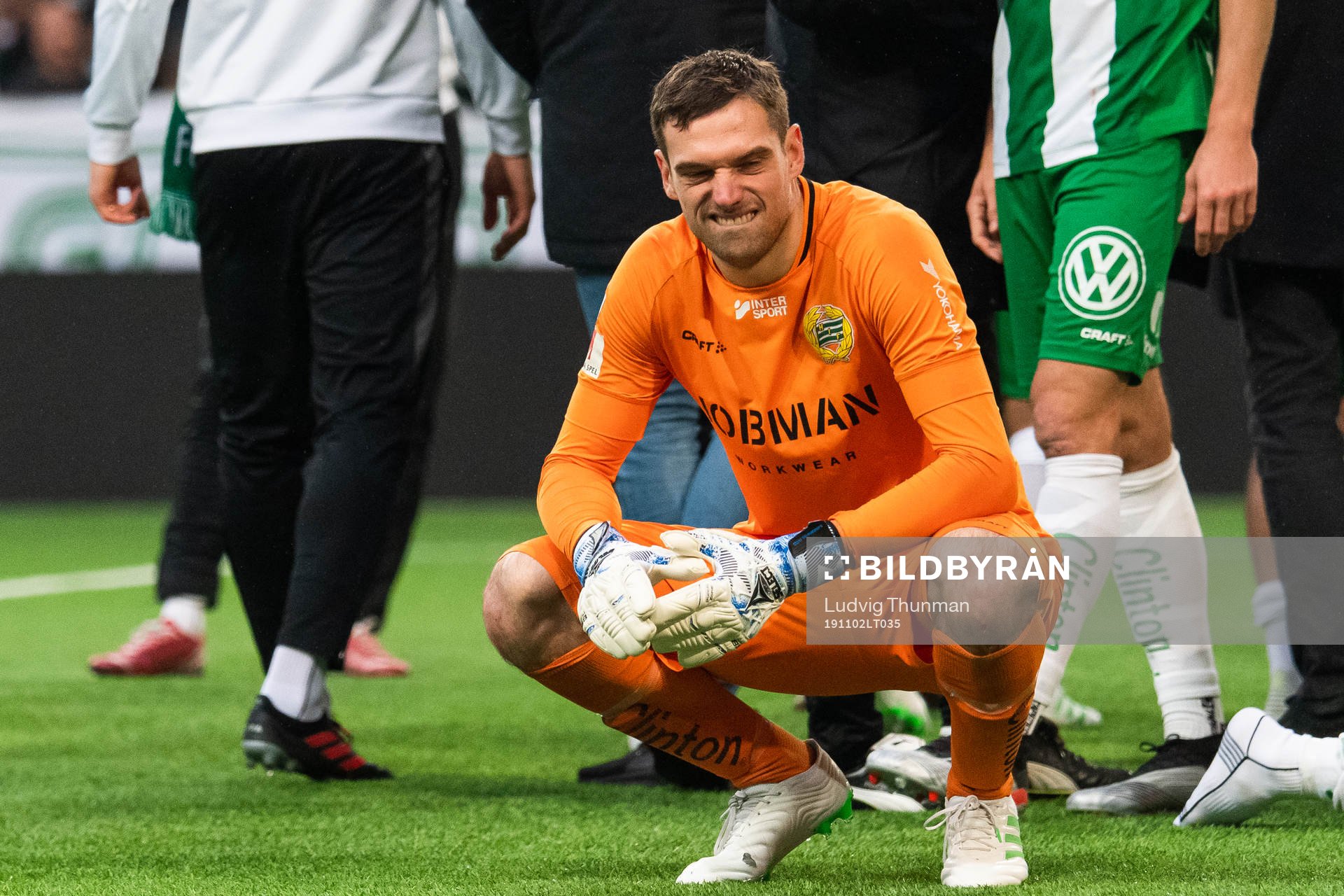 Hammarbys målvakt Davor Blazevic deppar