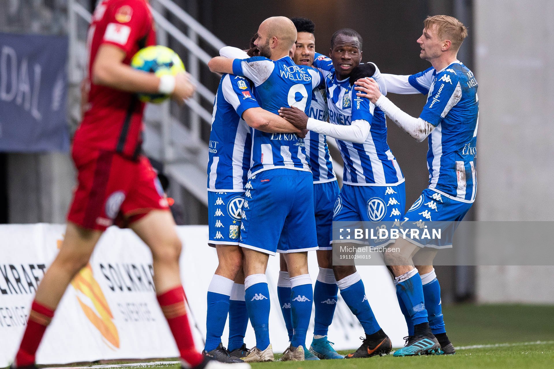 IFK Göteborgs Robin Söder jublar med lagkamrater