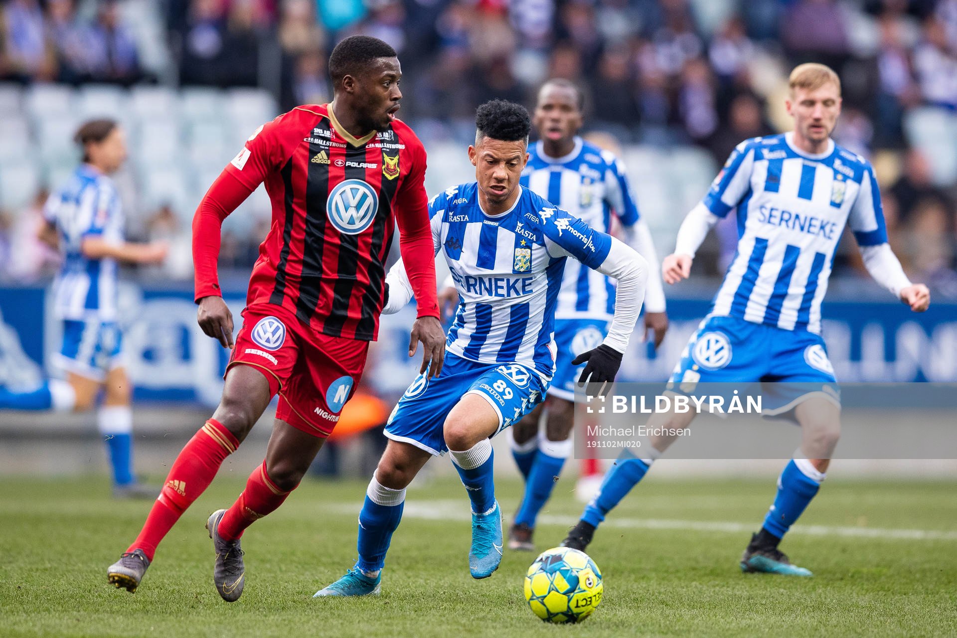 Östersunds Isak Ssewankambo och IFK Göteborgs Tobias Sana