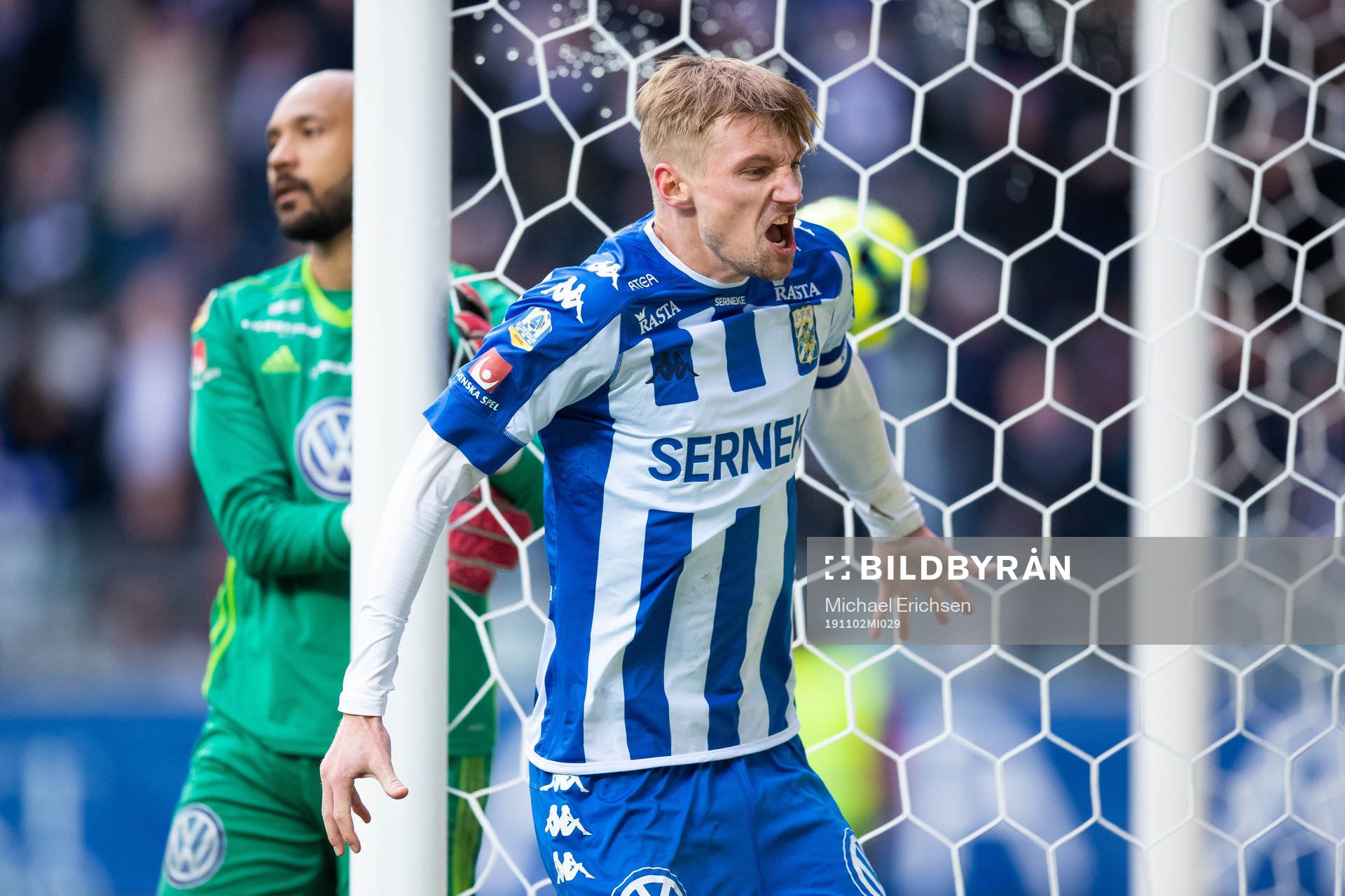 IFK Göteborgs Sebastian Eriksson jublar