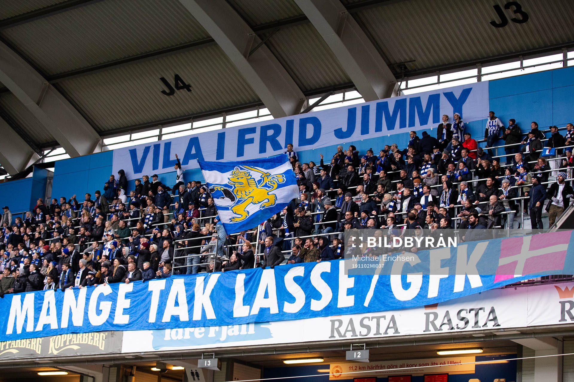 IFK Göteborgs klack med banderoller