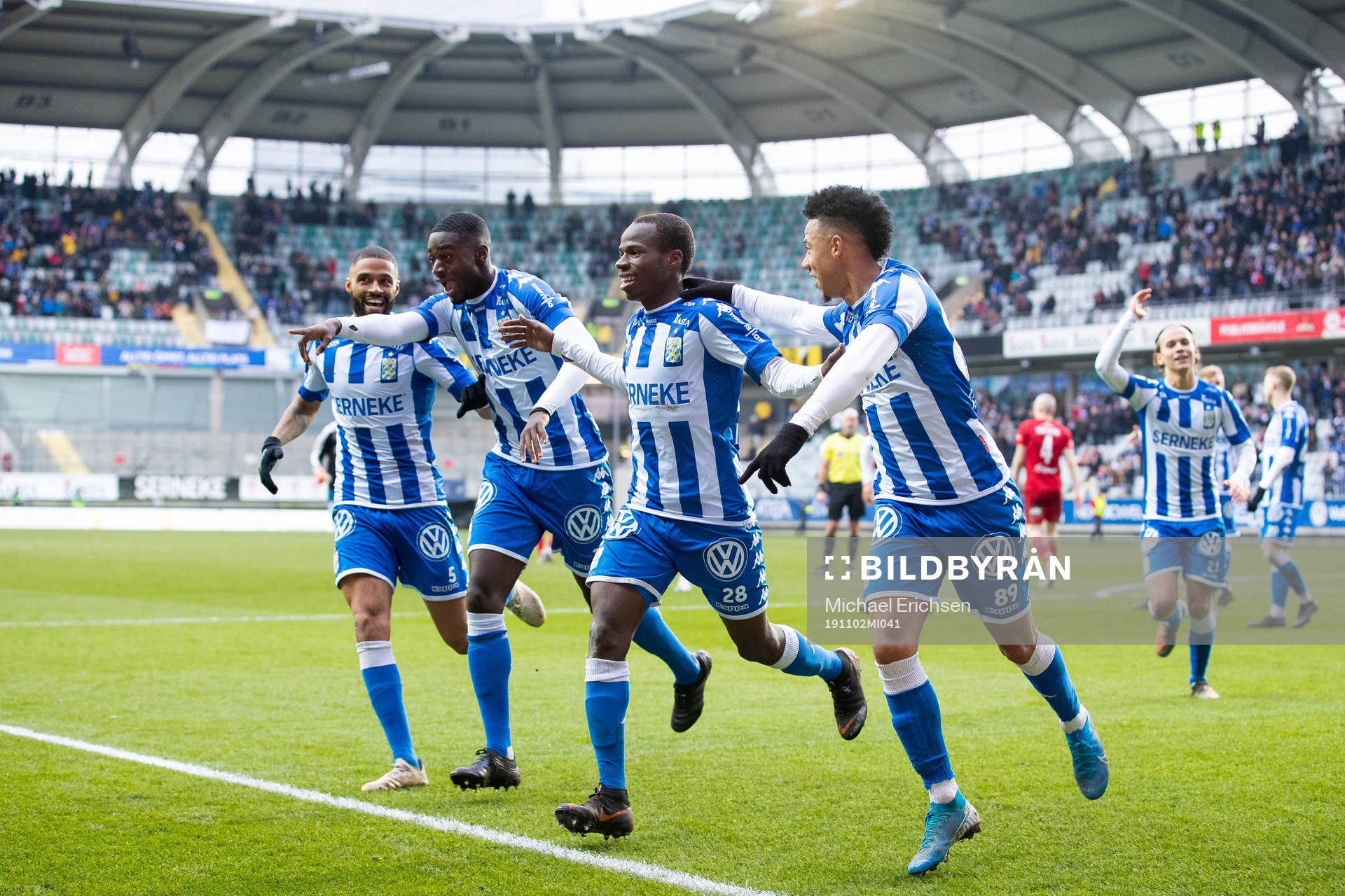 IFK Göteborgs Alhassan Yusuf Abdullahi jublar med