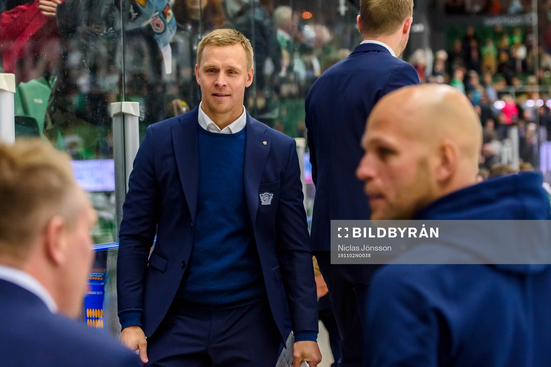 Linköpings tränare Bert Robertsson jublar