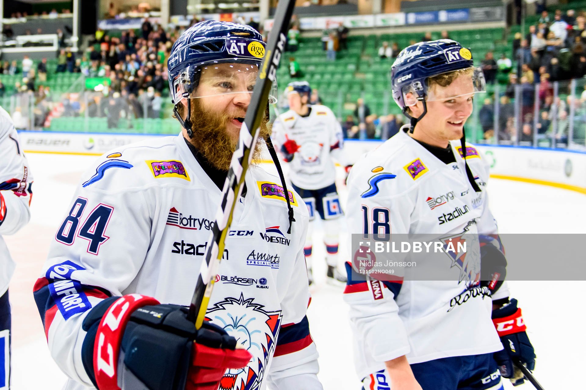 Linköpings Jimmy Andersson och Axel Ottosson jublar