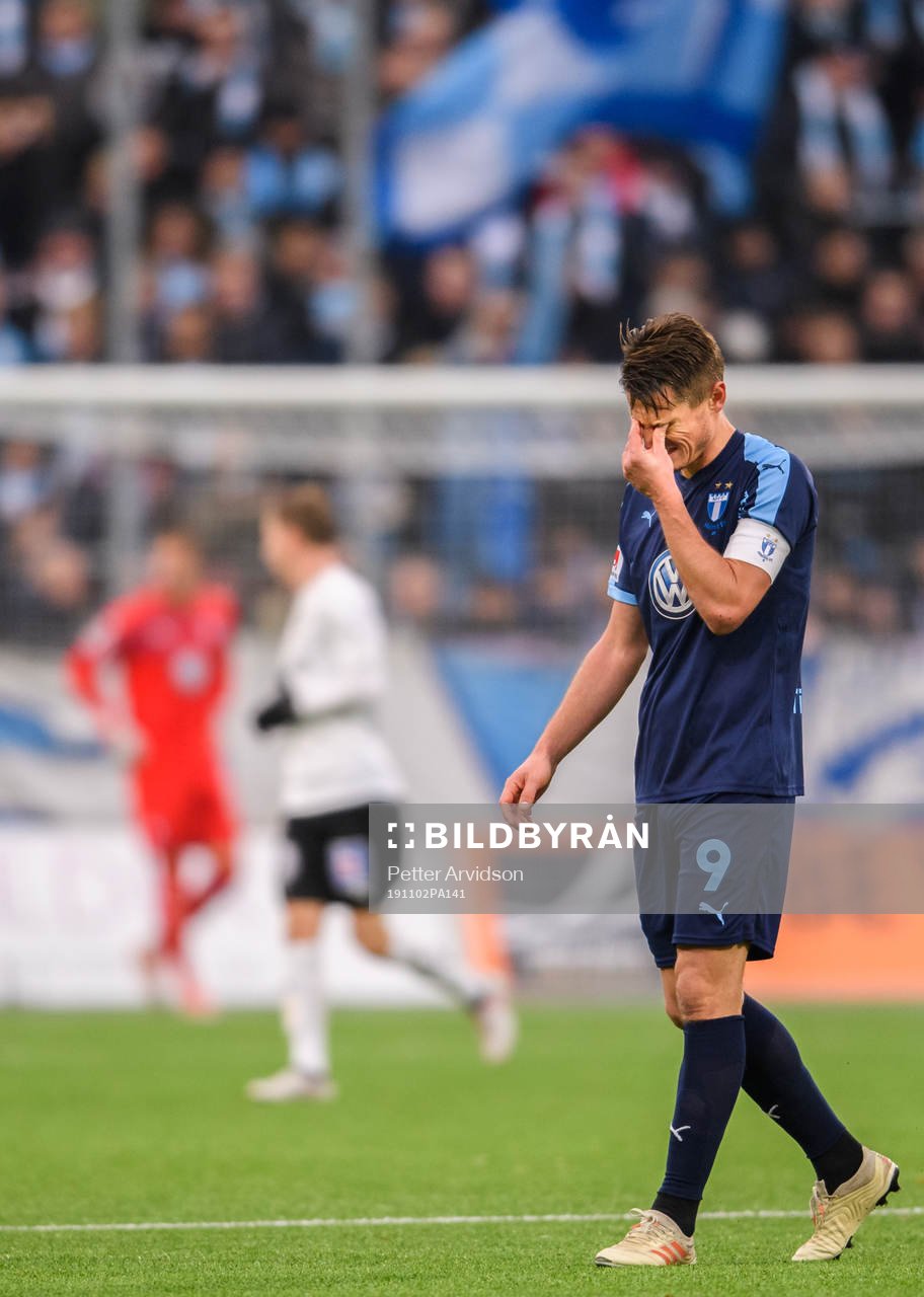 Malmö FFs Markus Rosenberg deppar