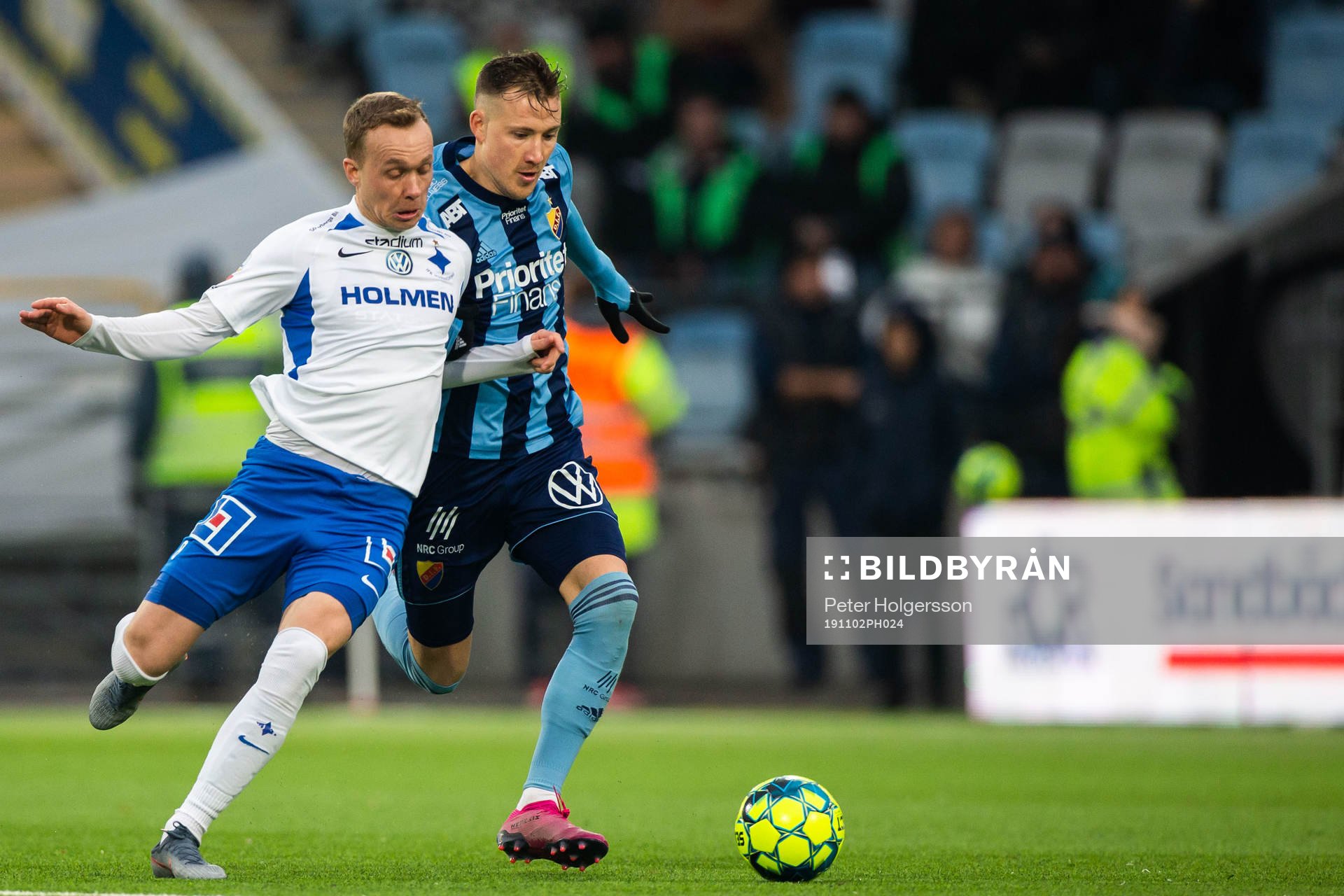 IFK Norrköpings Gudmundur Thórarinsson och Djurgårdens