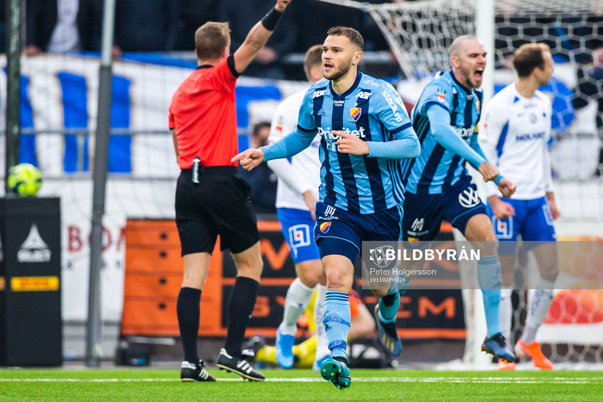 Djurgårdens Jesper Karlström jublar