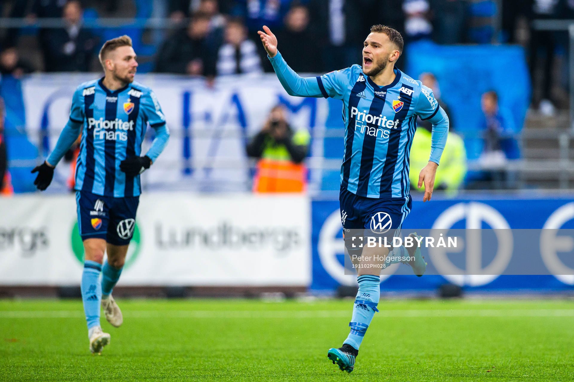Djurgårdens Jesper Karlström jublar