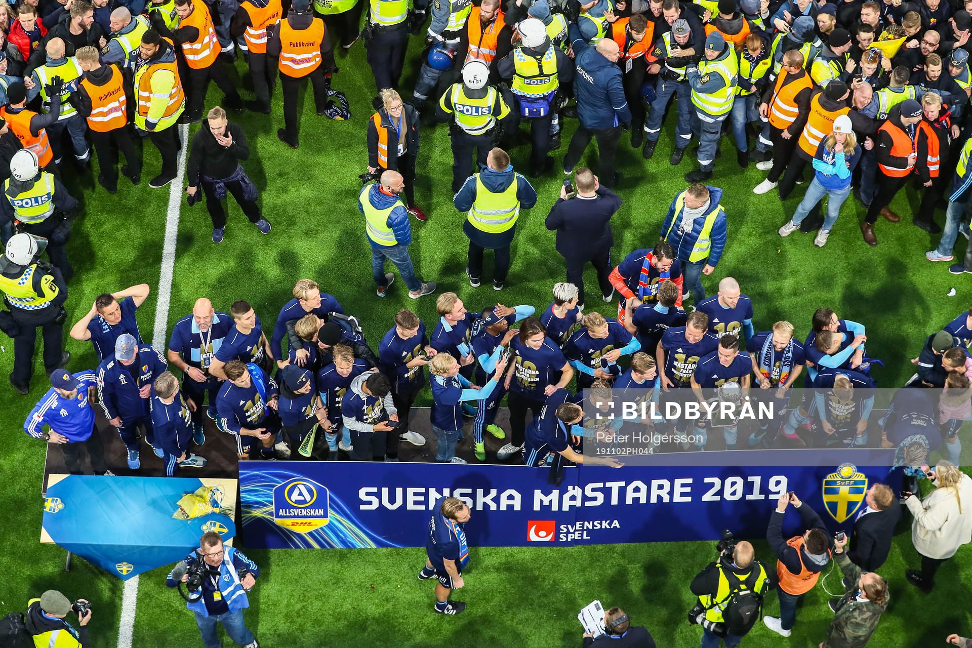 Djurgårdens spelare jublar
