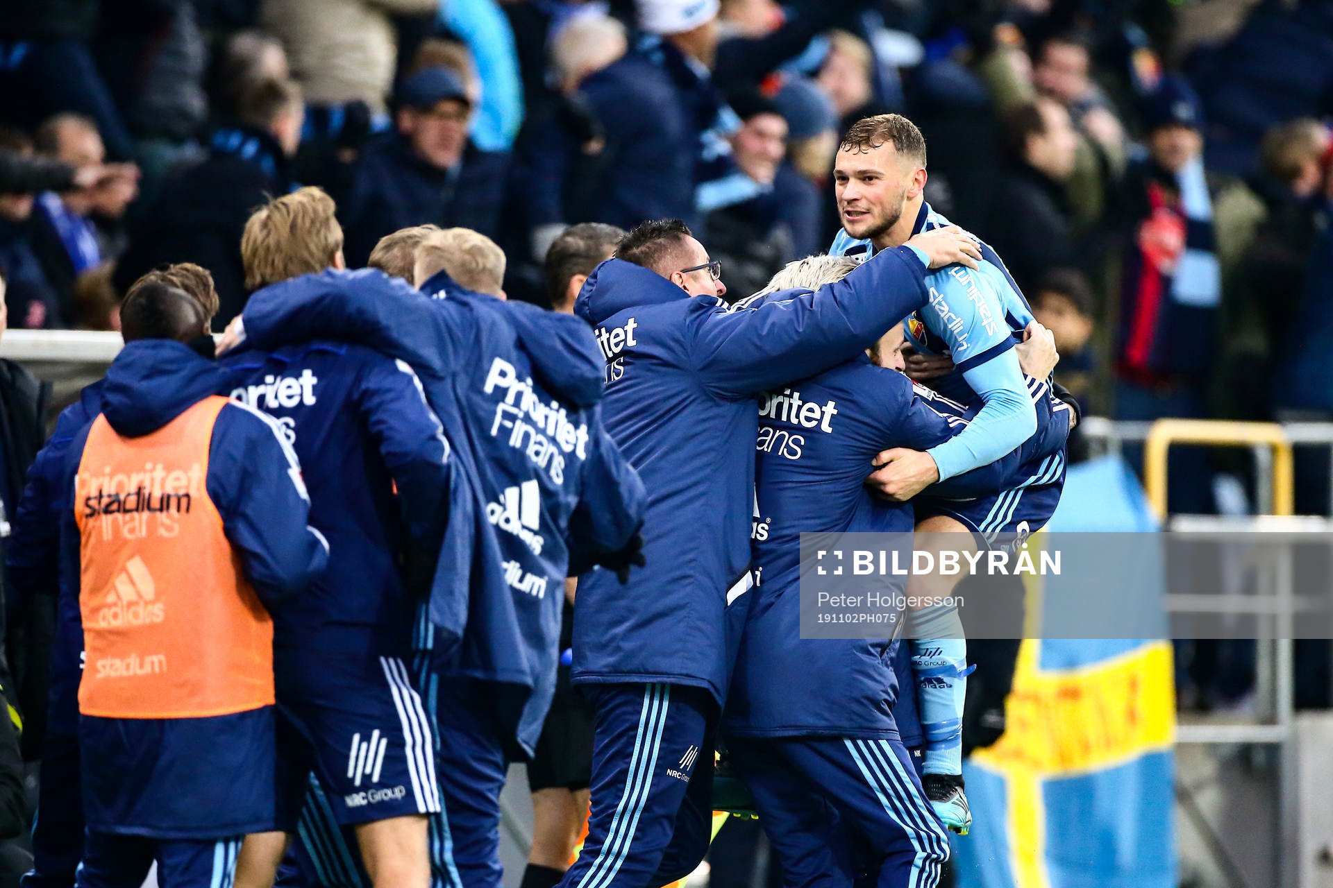 Djurgårdens Jesper Karlström jublar