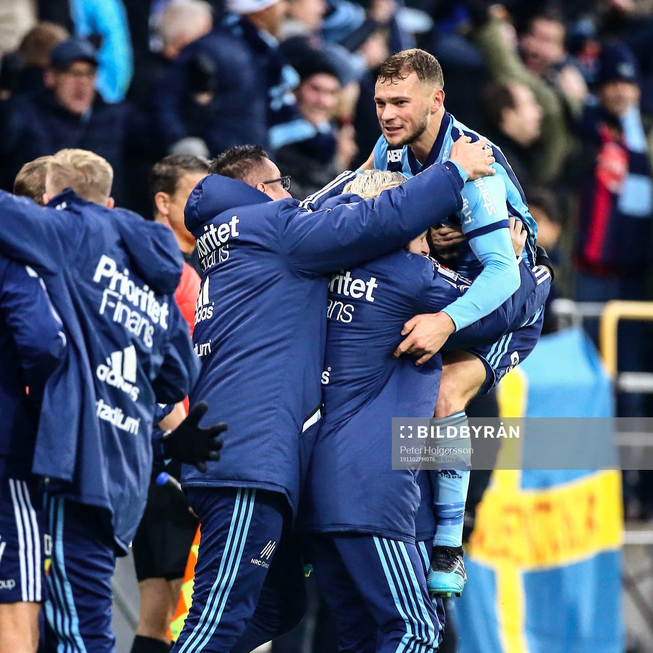 Djurgårdens Jesper Karlström jublar
