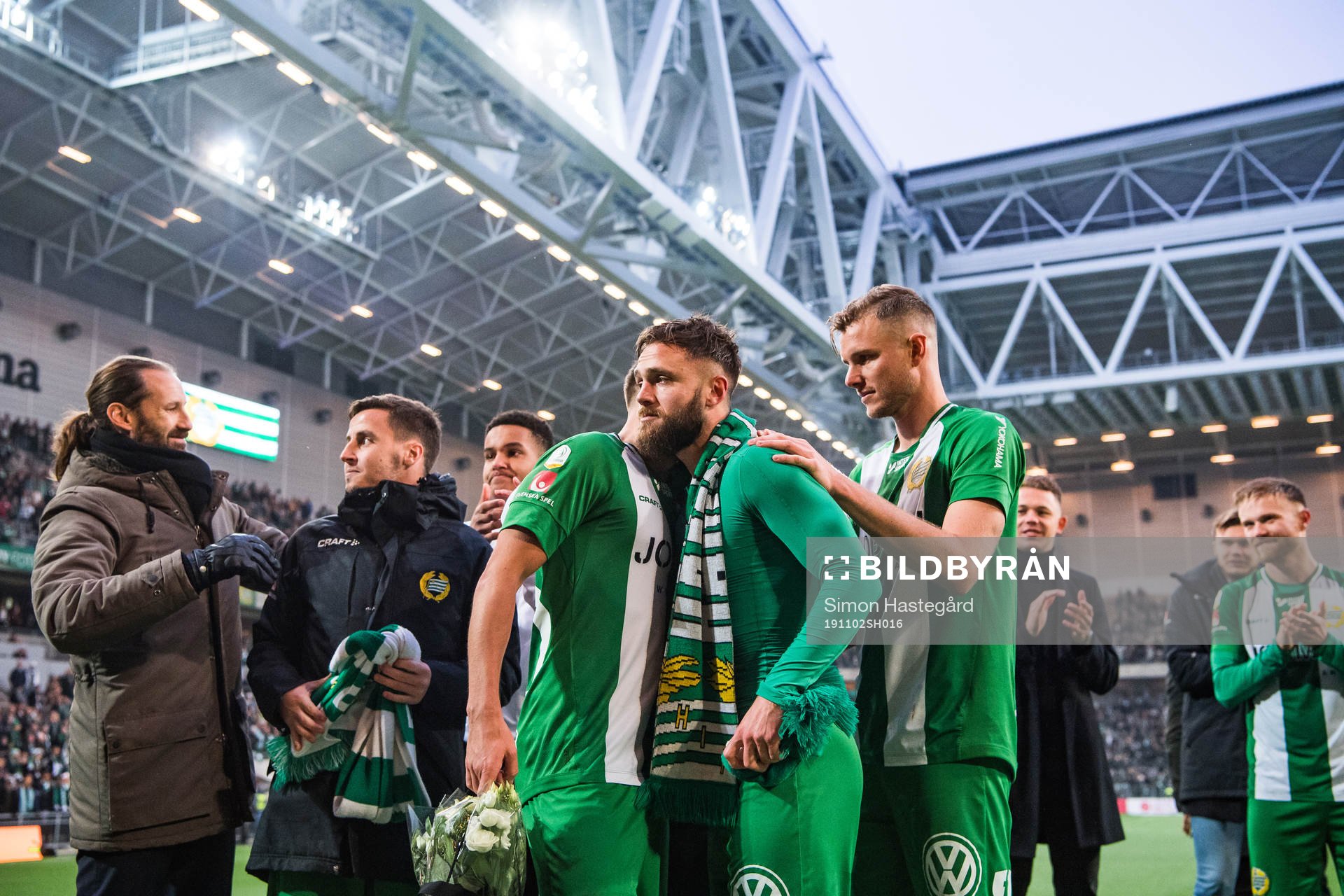 Hammarbys Mats Solheim tackas av