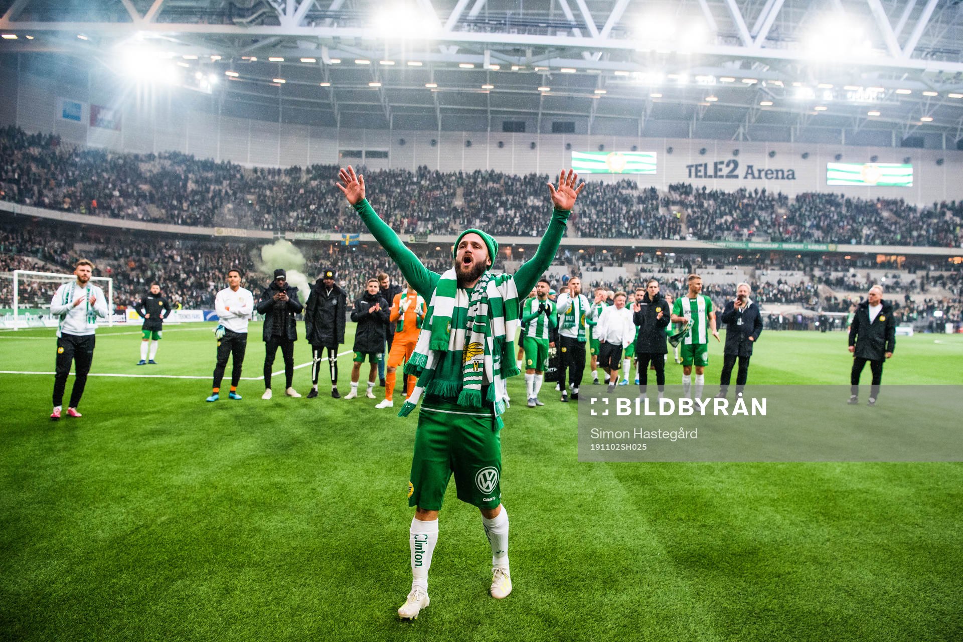 Hammarbys Mats Solheim  jublar
