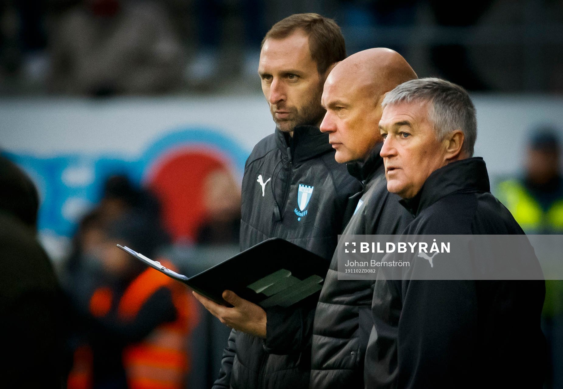 Malmö FFs tränare Uwe Rösler och assisterande tränare