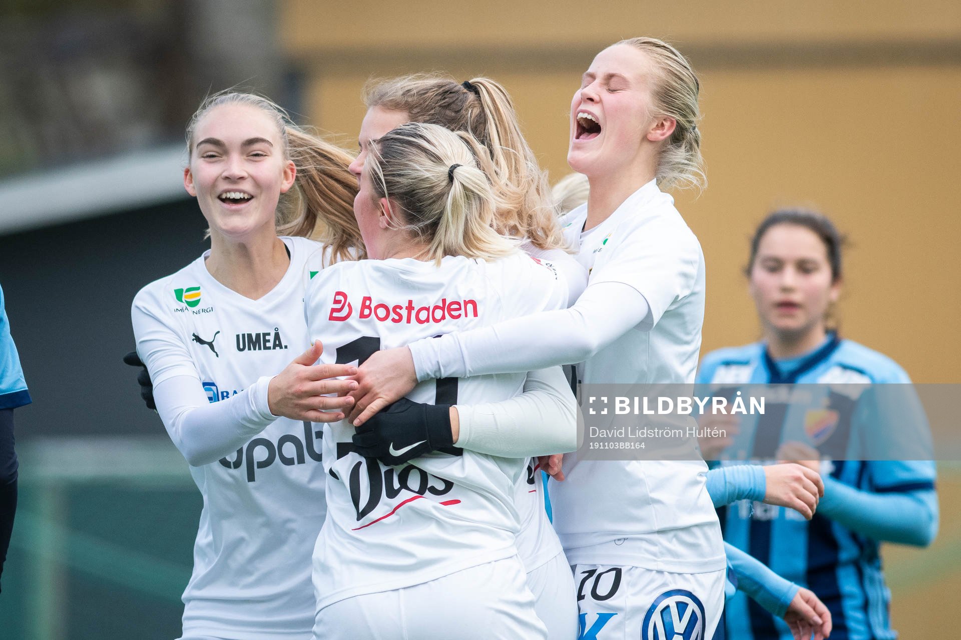 Umeås spelare jublar