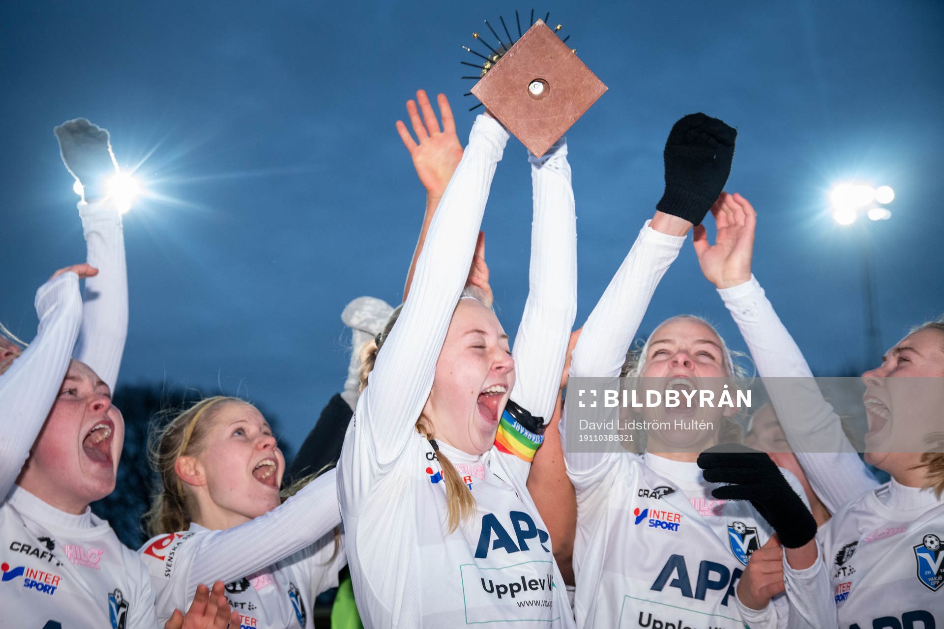 Växjös spelare jublar