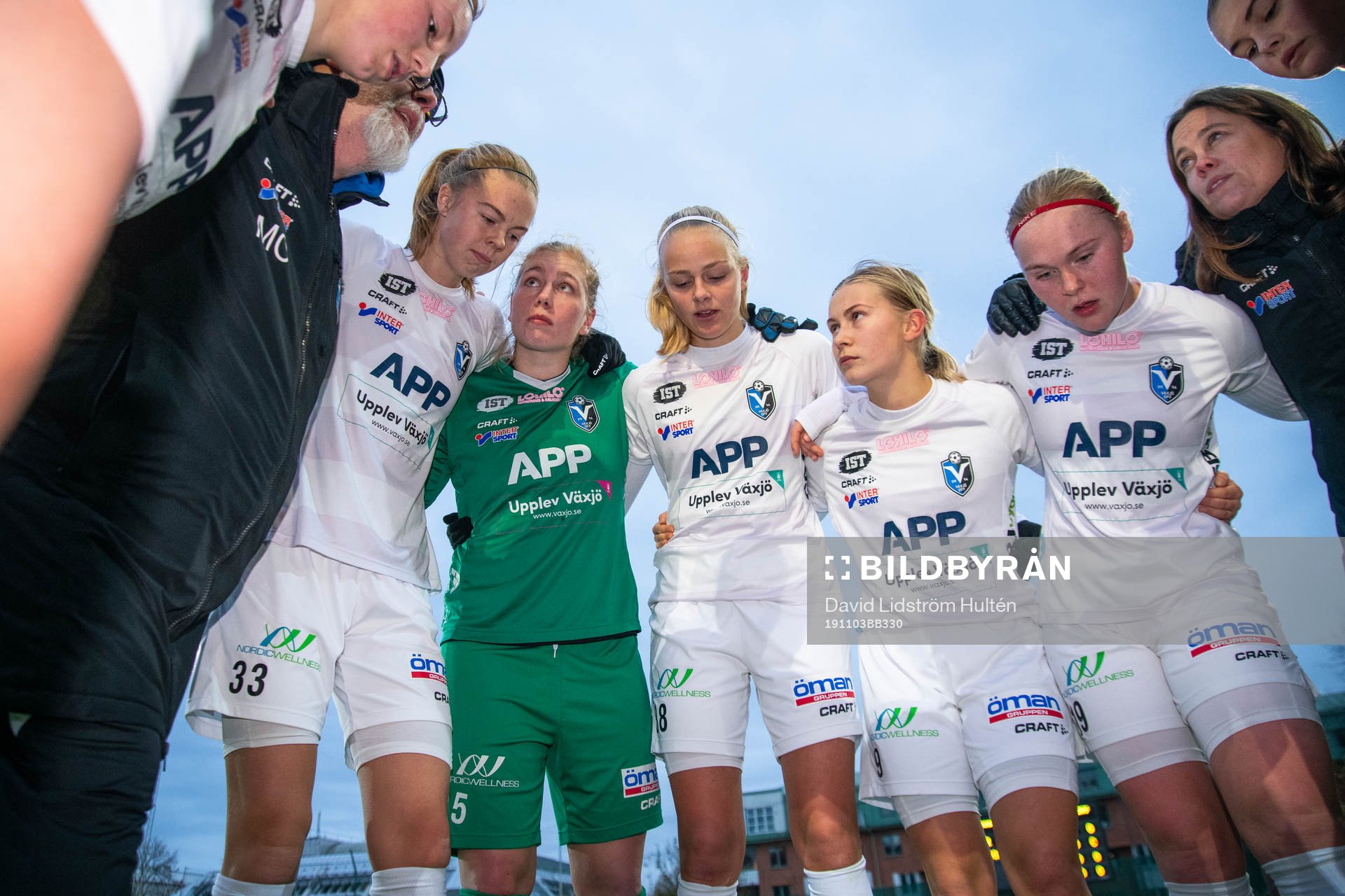 Växjös spelare taggar till