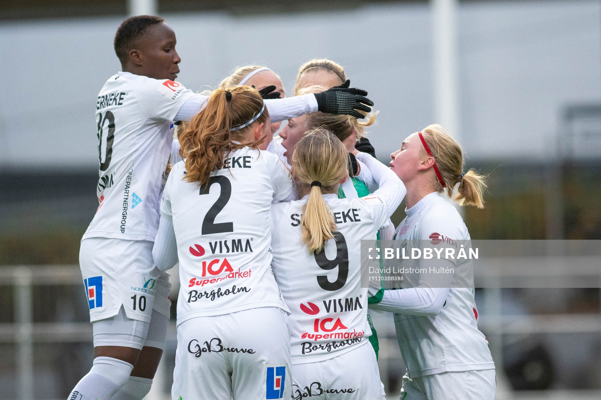 Växjös spelare jublar