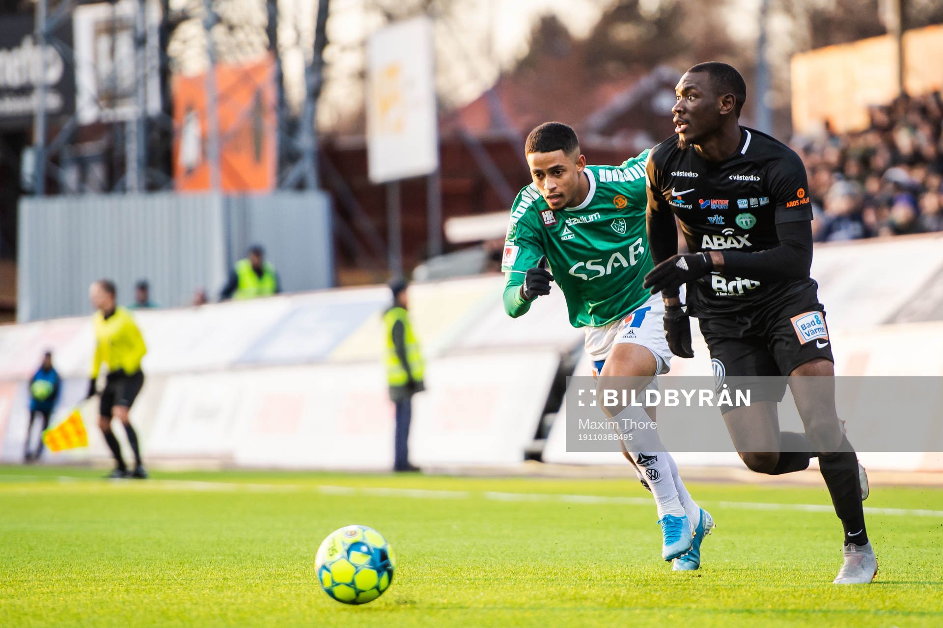 Brages Jonathan Morsay och Västerås Ravy Tsouka Dozi
