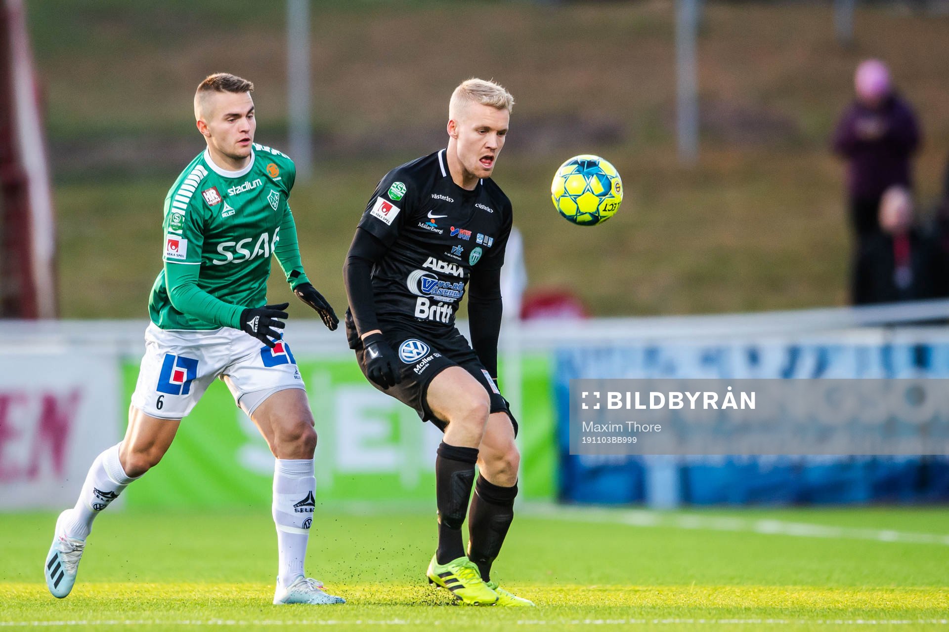 Brages Benjamin Hjertstrand och Västerås Simon Johansson