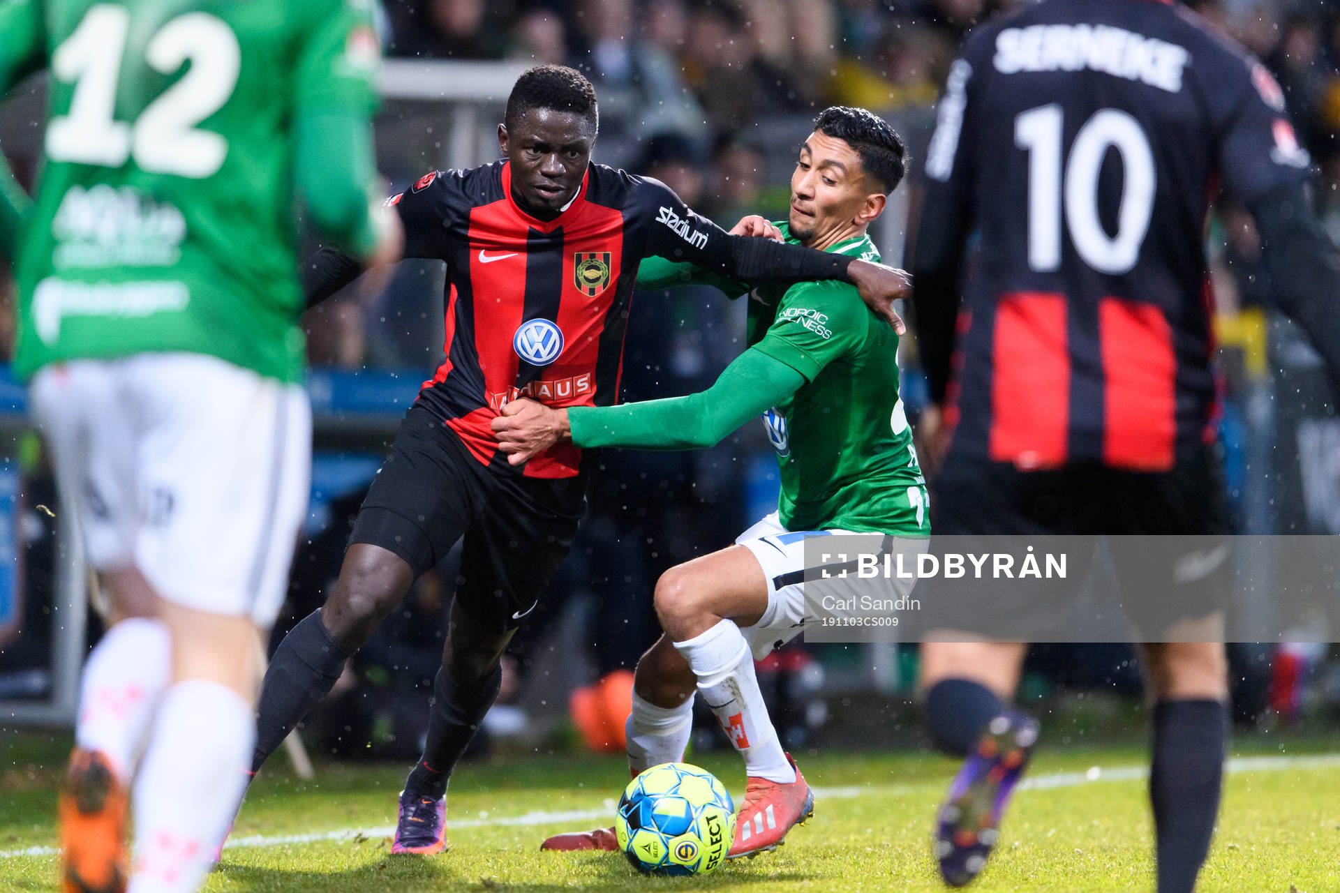 Brommapojkarnas Eric Johana Omondi och Jönköpings Amir