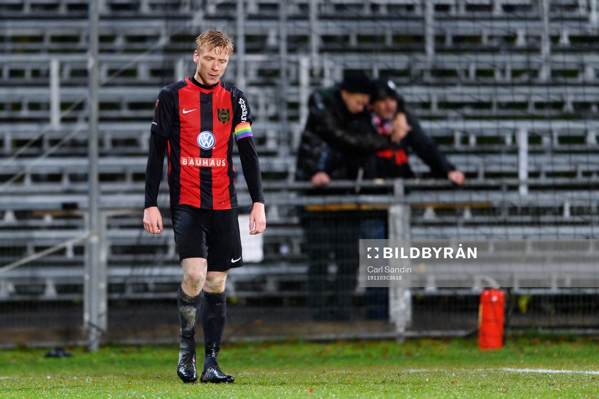 Brommapojkarnas Gustav Sandberg Magnusson deppar