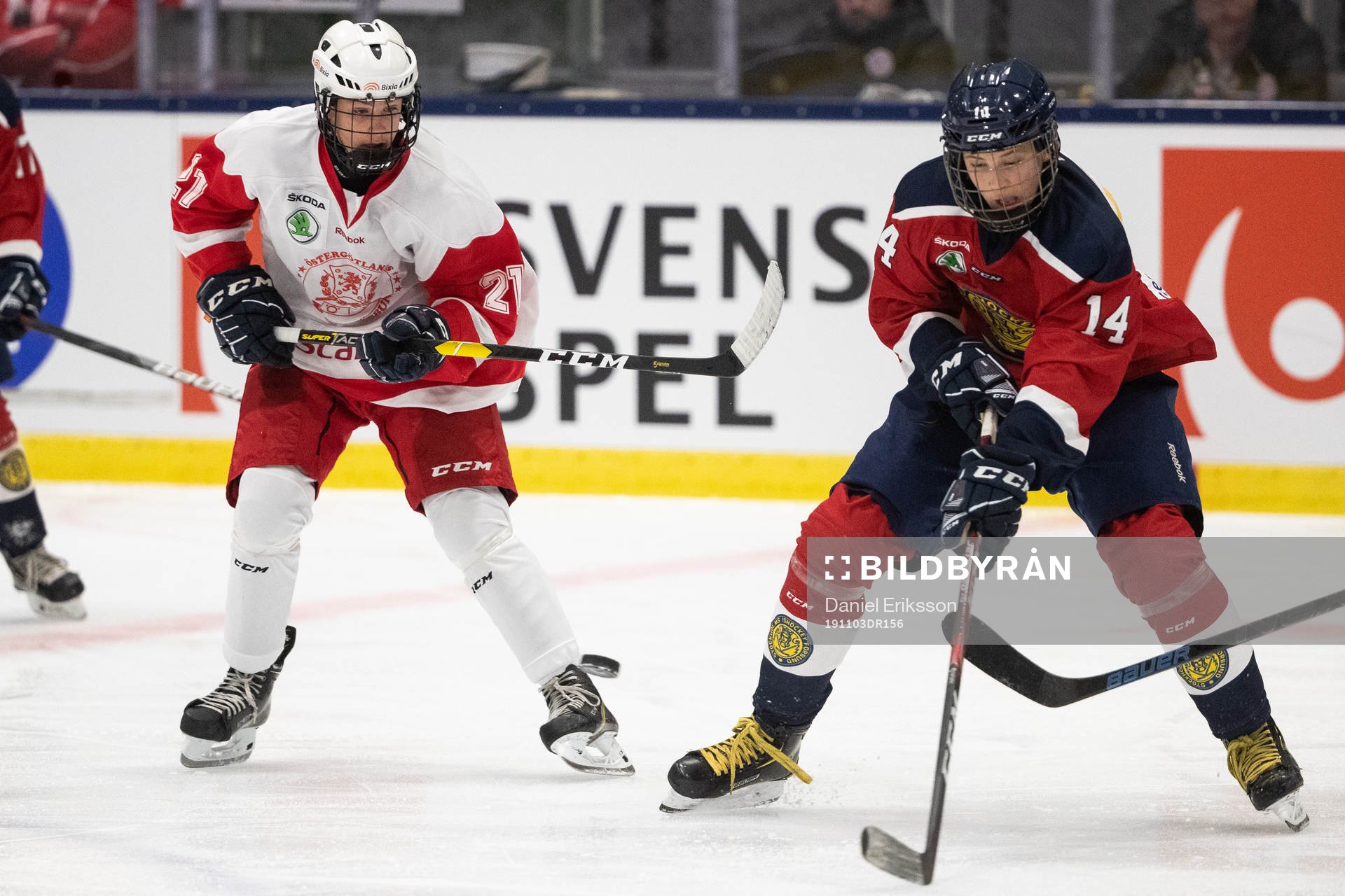 Östergötland Adam Aunes Johansson  och Stockholm Nords