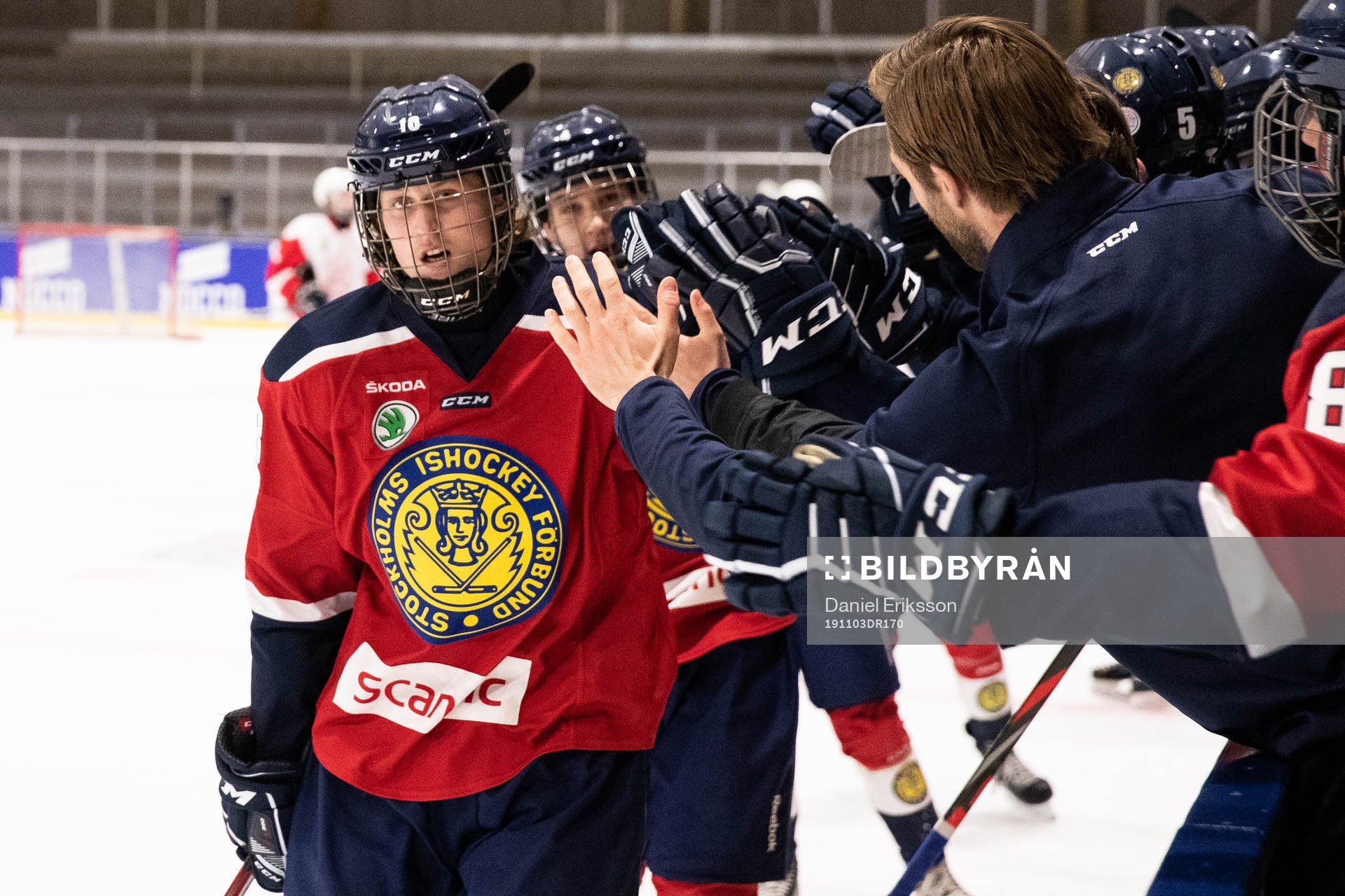 Stockholm Nords Anton Dagerlind  jublar