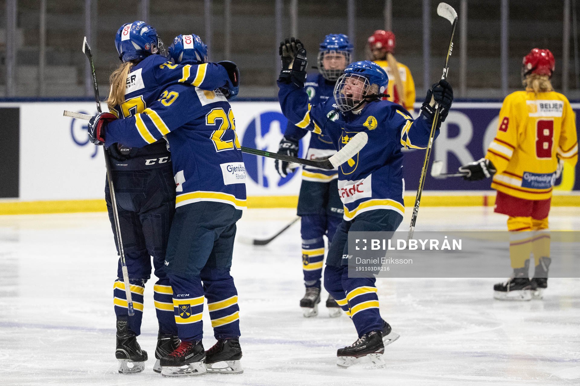 Dalarnas spelare jublar