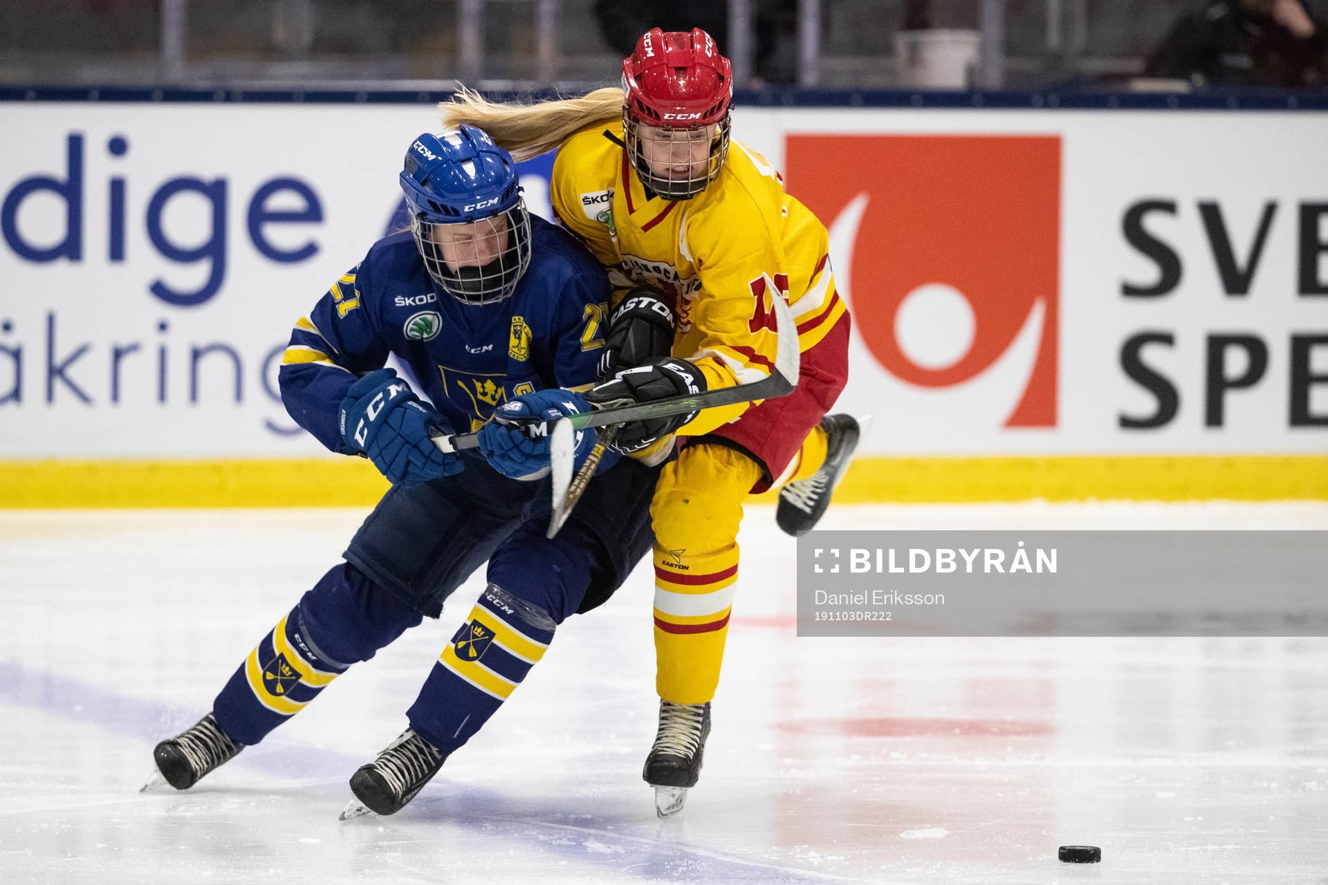 Dalarnas Nicole Hall och Smålands Mira Markström