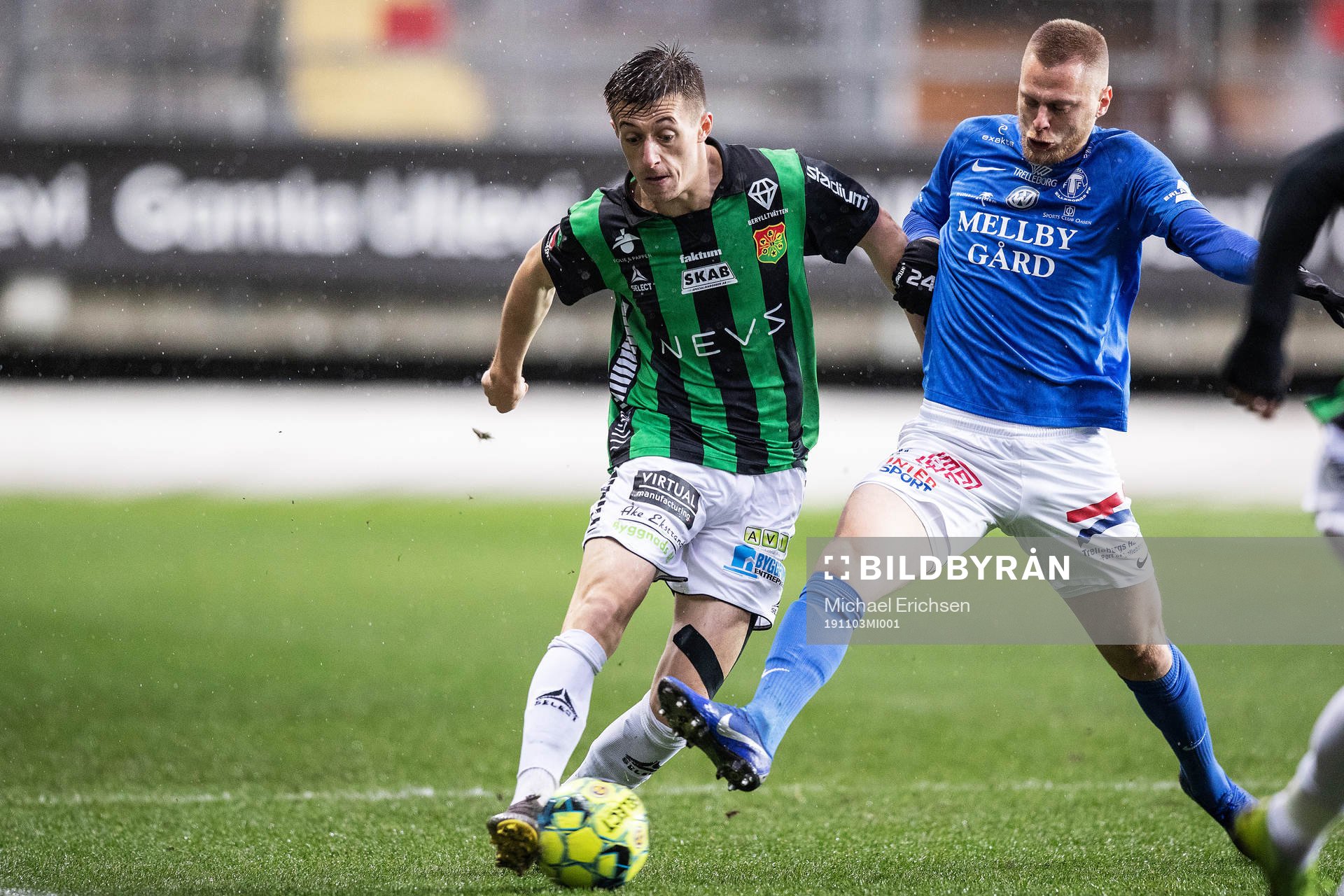 GAIS Leonard Pllana och Trelleborgs Mattias Håkansson