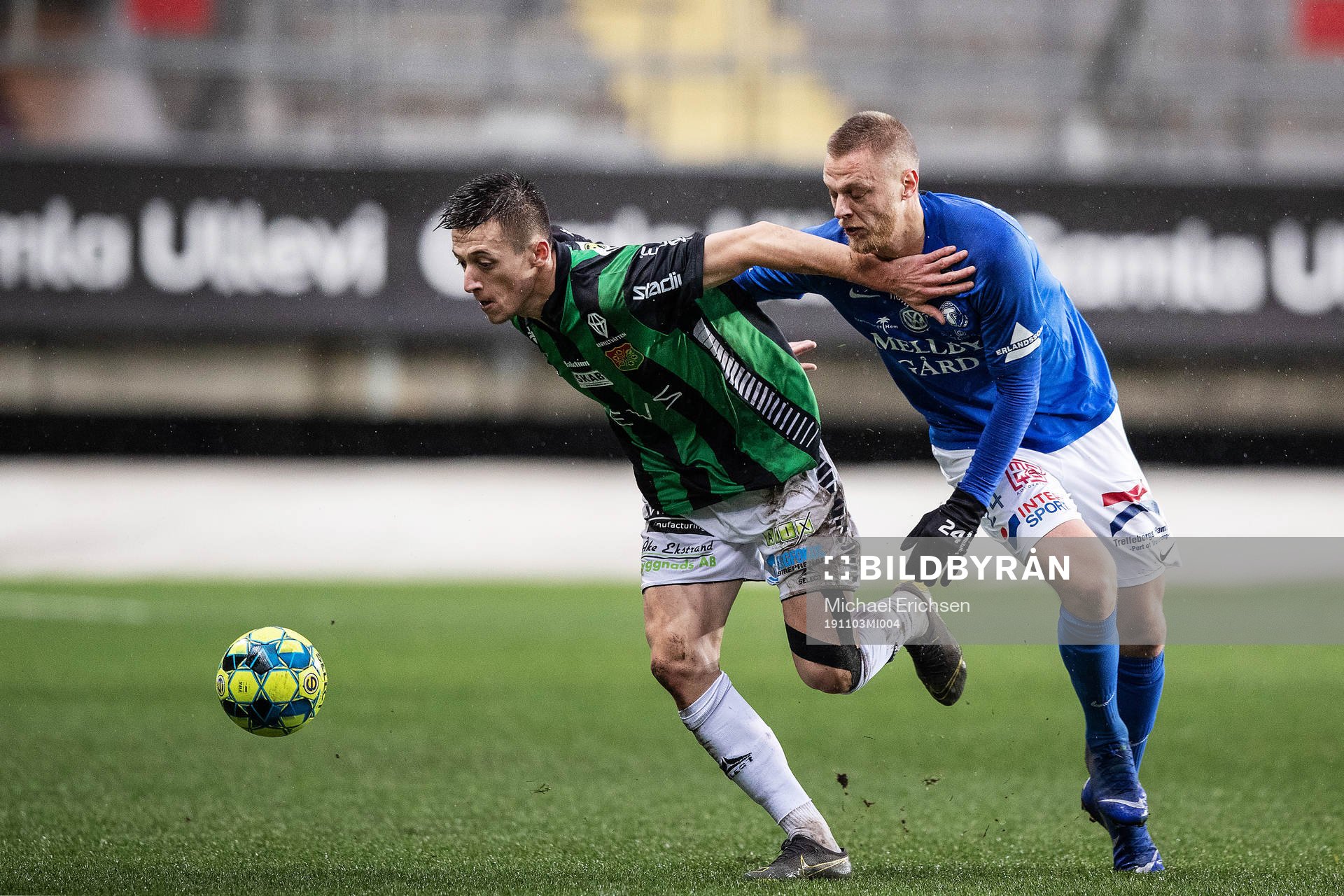 GAIS Leonard Pllana och Trelleborgs Mattias Håkansson